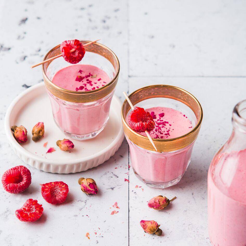 Malinowe lassi z wodą różaną - przepisy Perfectmix + | Tefal