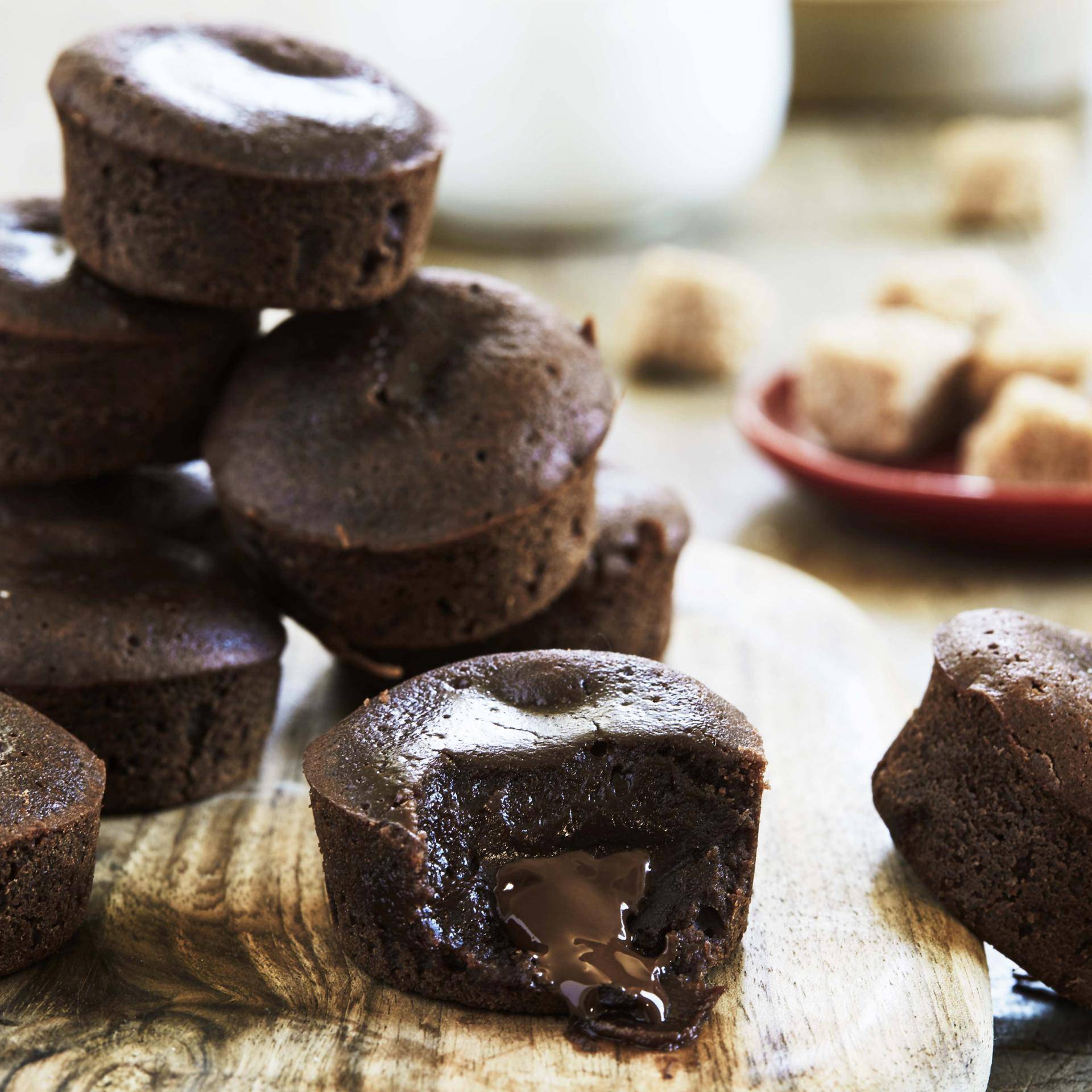 Mini ciastka czekoladowe z płynnym środkiem - przepisy Cake Factory | Tefal