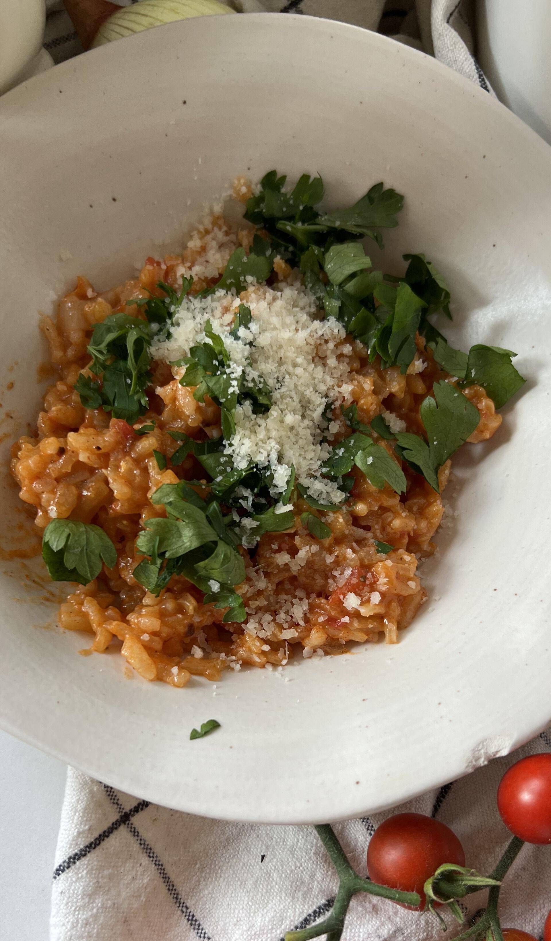 Pomidorowe risotto z krewetkami - przepisy Cook4Me | Tefal