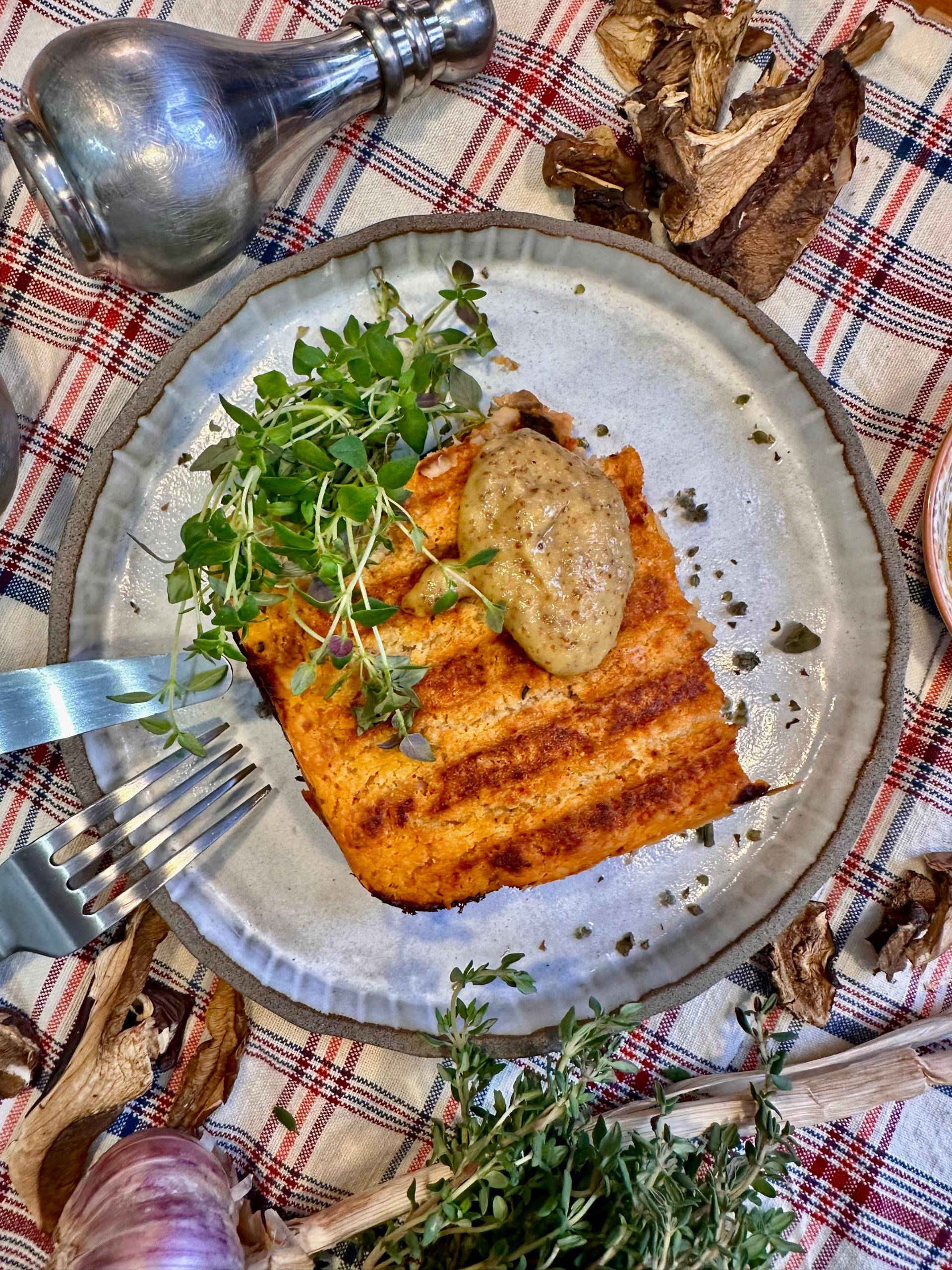 Zapiekanka farmerska z grzybami i puree fasolowym - przepisy OptiGrill 2in1 | Tefal