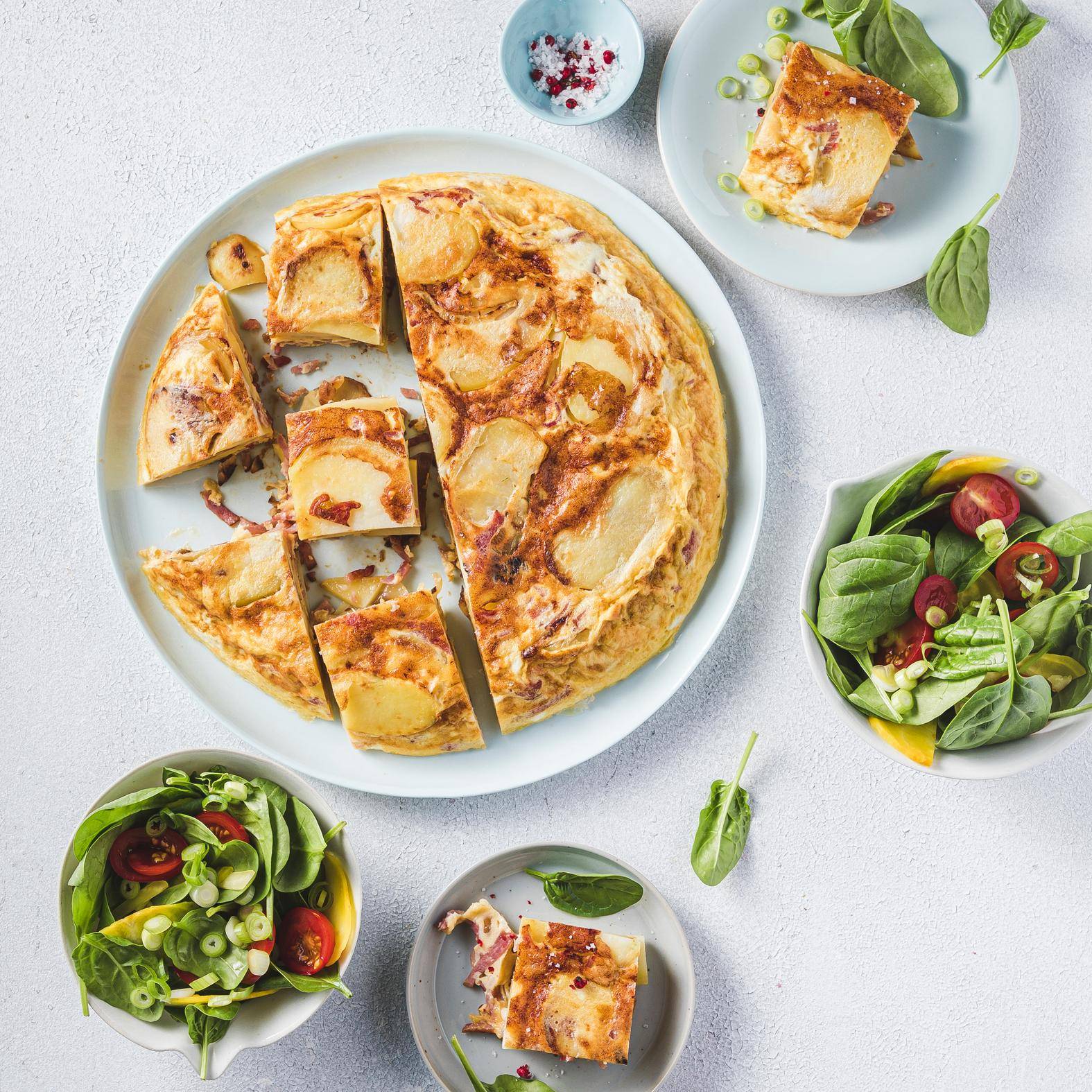 Hiszpańska tortilla z szynką - przepisy Patelnie i Garnki | Tefal