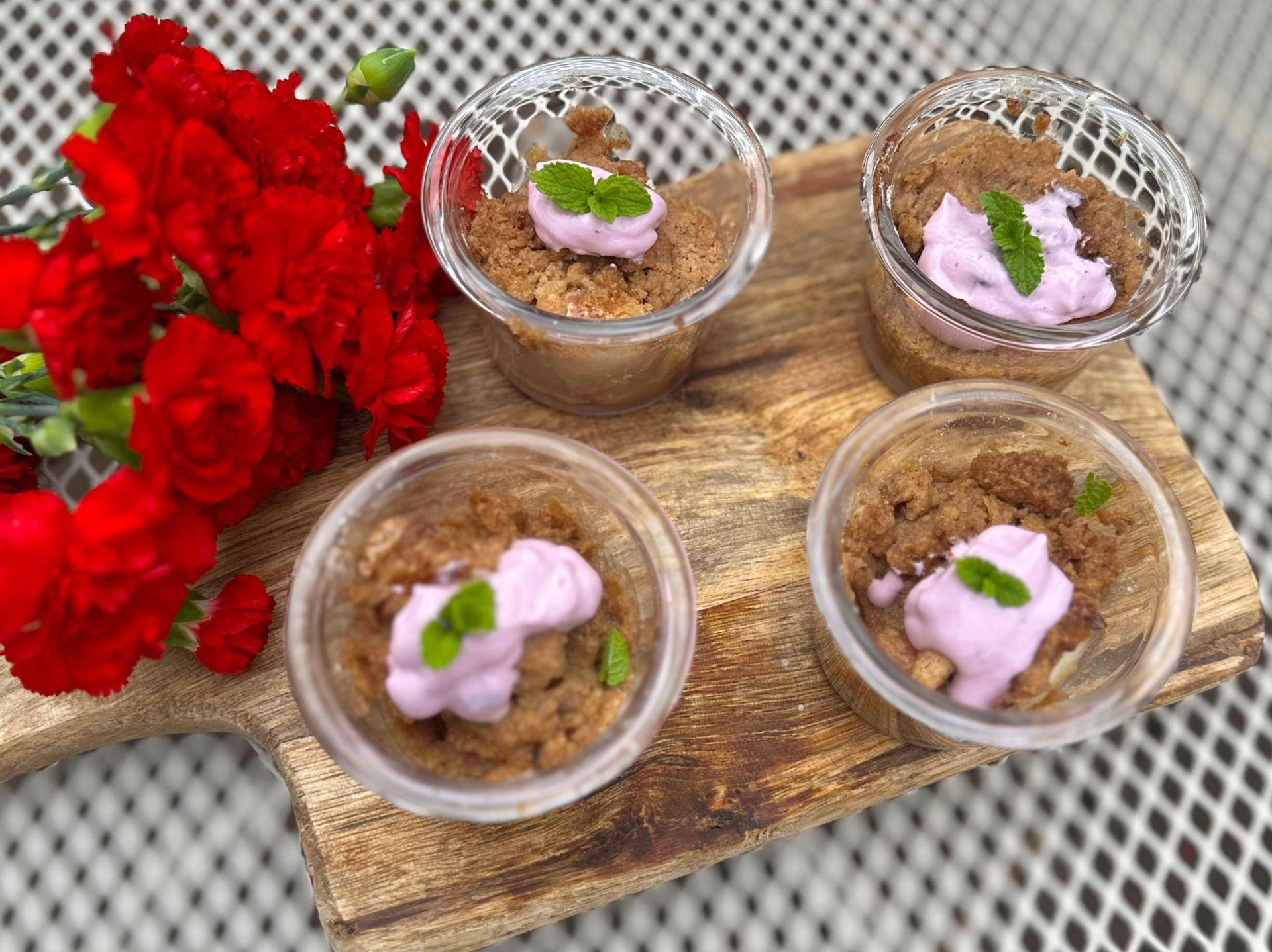 Brzoskwinie pod kruszonką - przepisy Cook4Me | Tefal