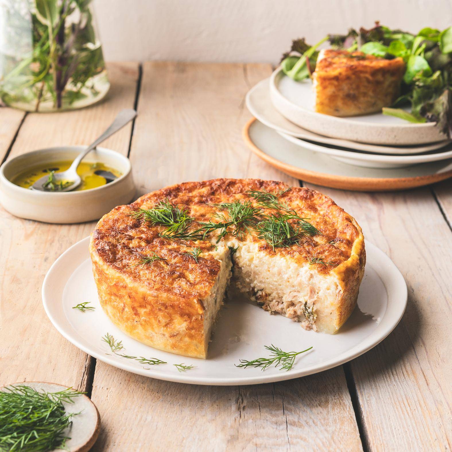 Quiche bez spodu z tuńczykiem - przepisy Cook4Me | Tefal