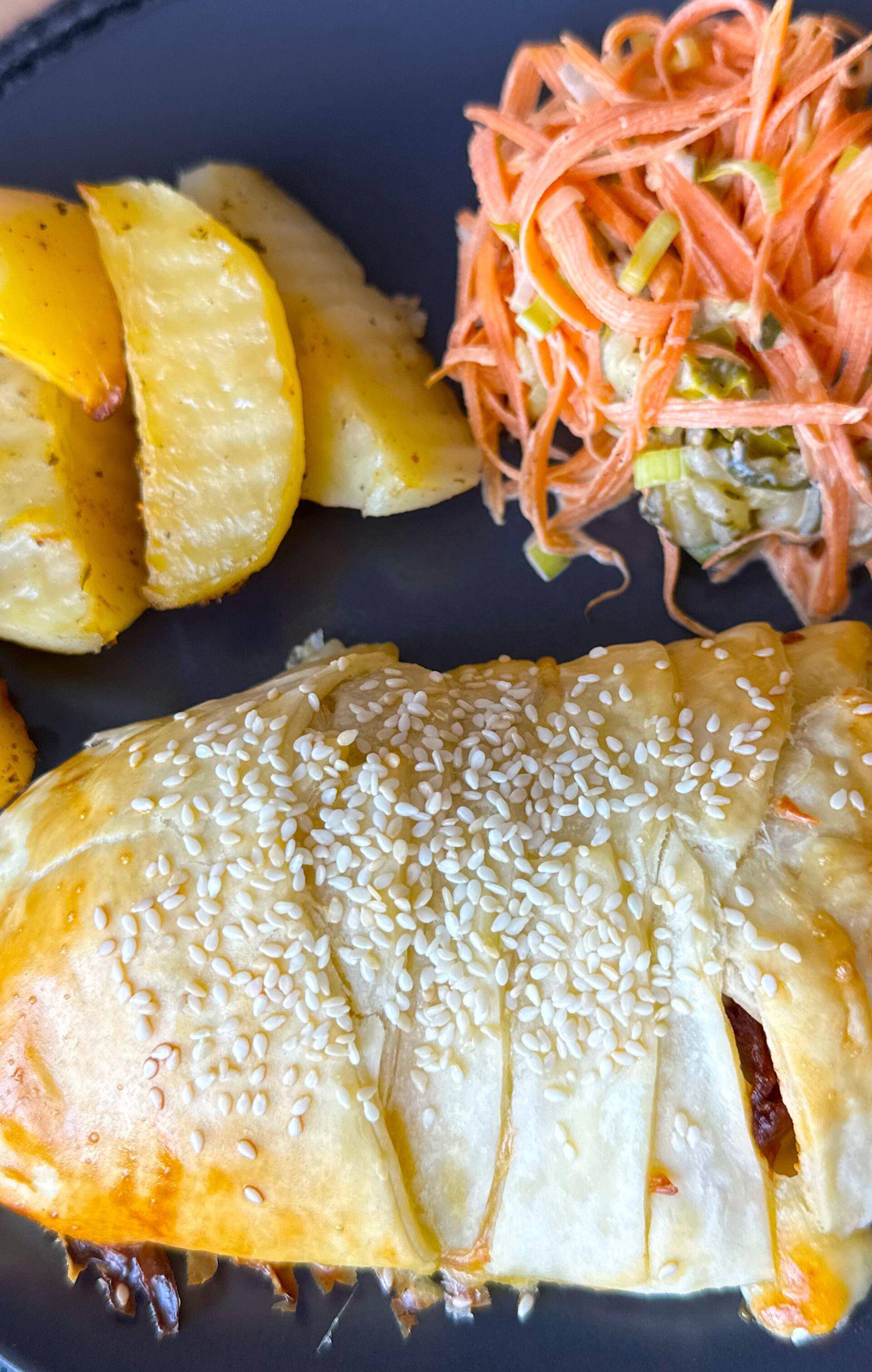 Kurczak w cieście ze szpinakiem i pomidorami - przepisy Cook4Me | Tefal