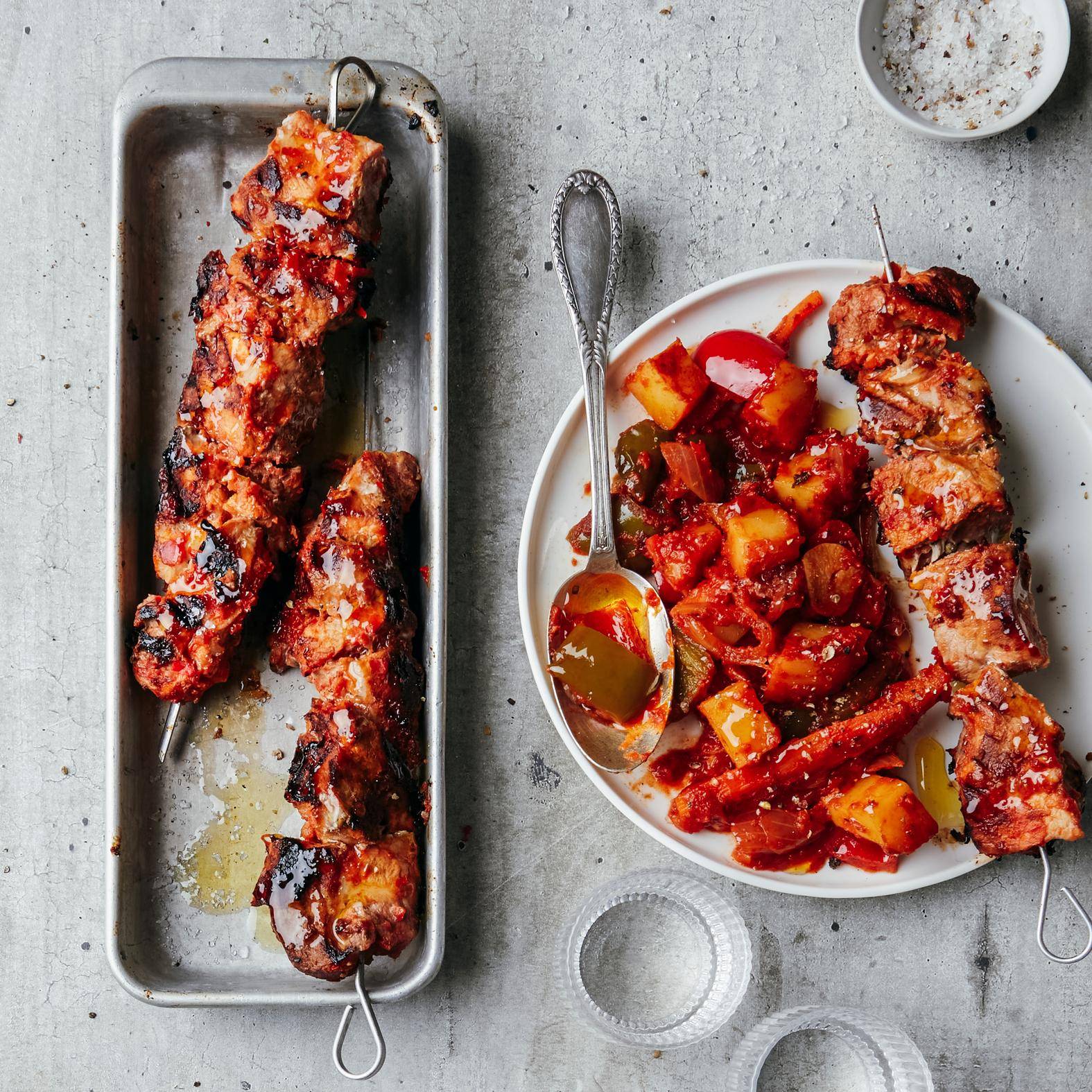 Gulasz z grillowanym mięsem - przepisy OptiGrill 2in1 | Tefal