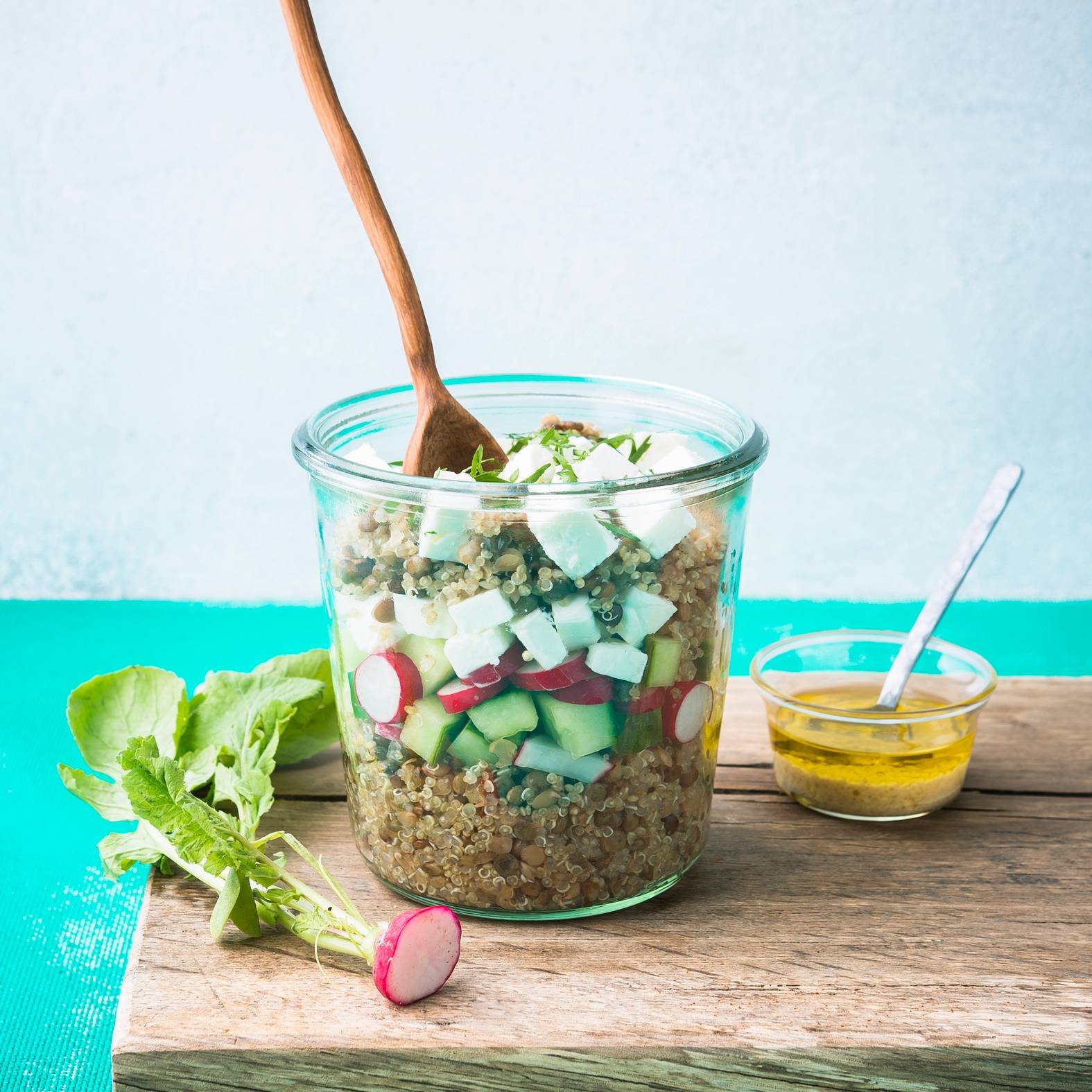 Sałatka feta w słoiku - przepisy Cook4Me | Tefal