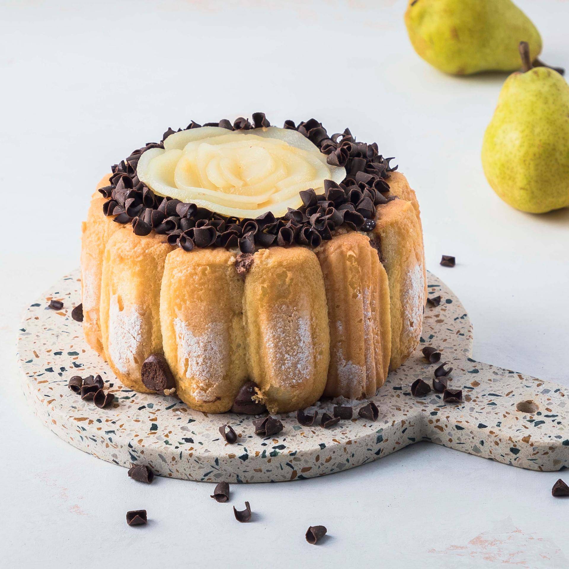 Czekoladowa szarlotka z gruszek - przepisy Kitchen Machines Touch/Touch + | Tefal