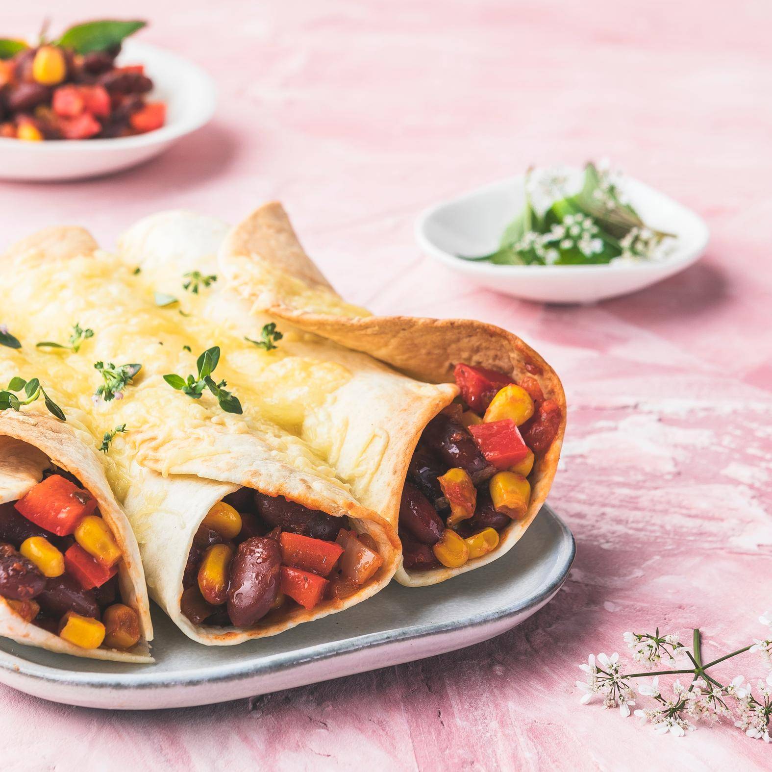 Wegetariańskie enchiladas - przepisy Cook4Me | Tefal
