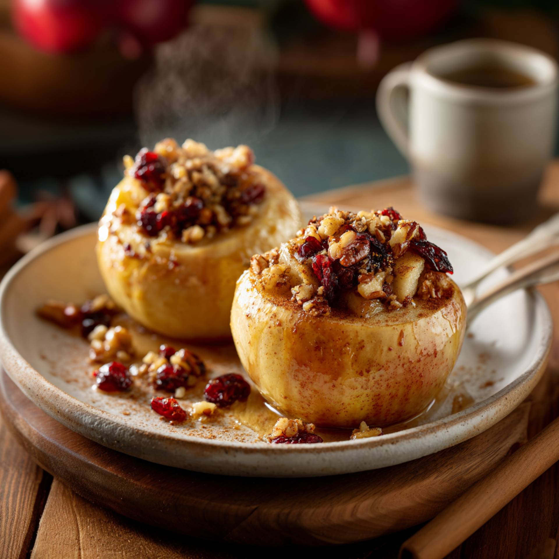 Pieczone jabłko z orzechami, miodem i żurawiną - przepisy EASY FRY & GRILL 2 in 1 MECHANICAL | Tefal