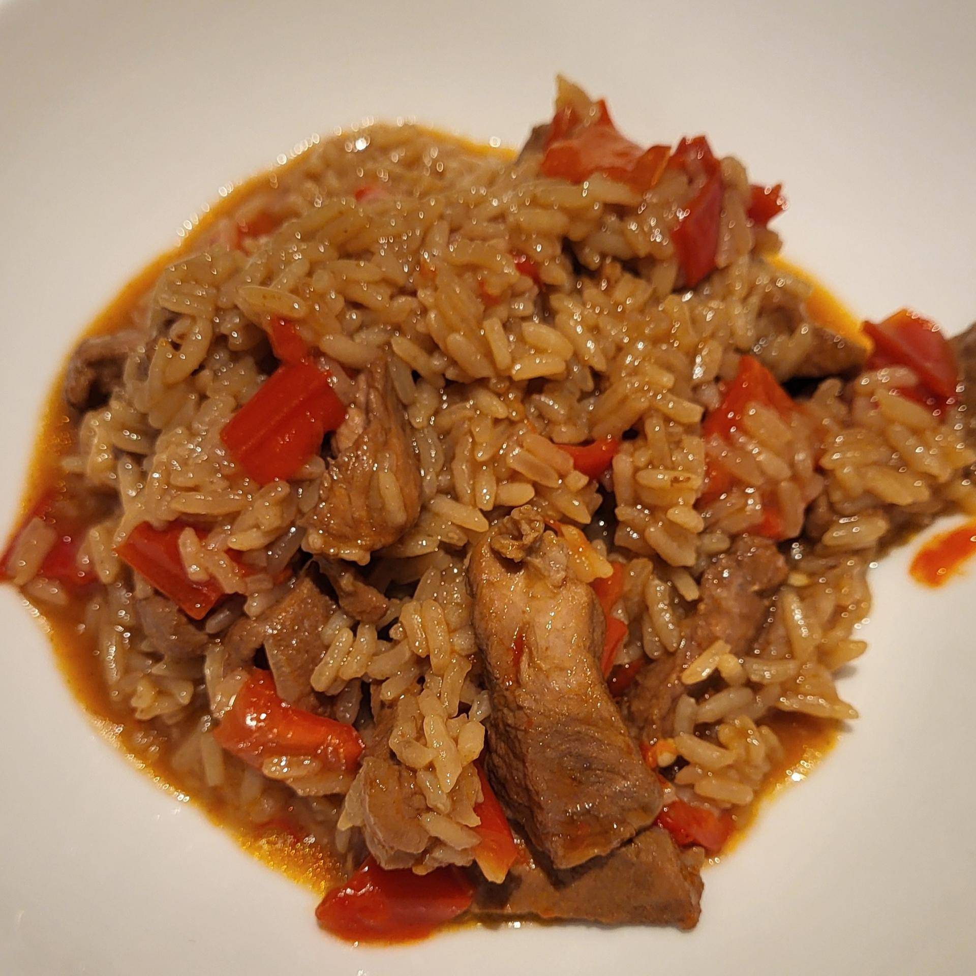 Polędwiczka wieprzowa z papryką i ryżem - przepisy Cookeo V3 | Tefal