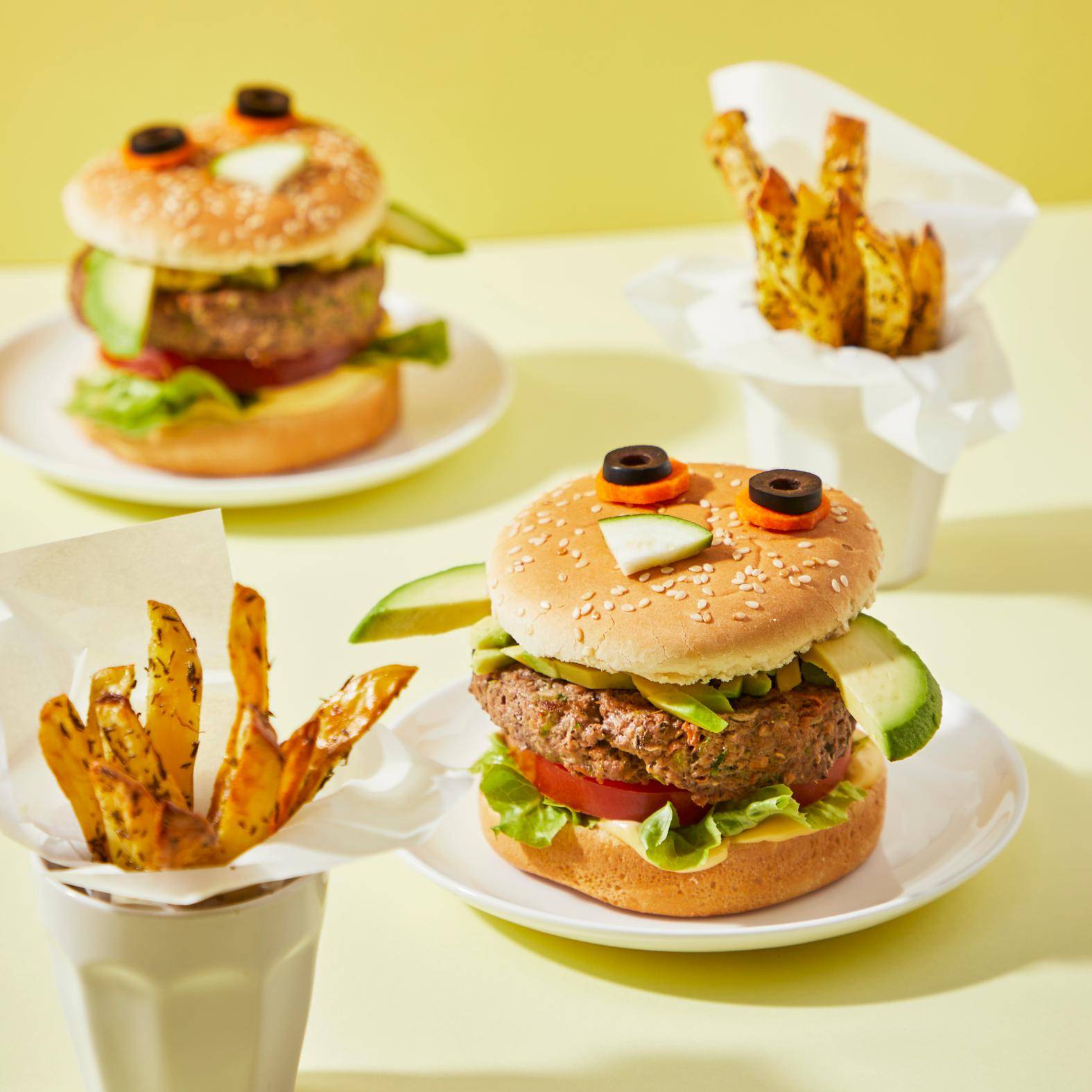 Burgery z wołowiną i warzywami - przepisy EASY FRY GRILL & STEAM 3 in 1 | Tefal