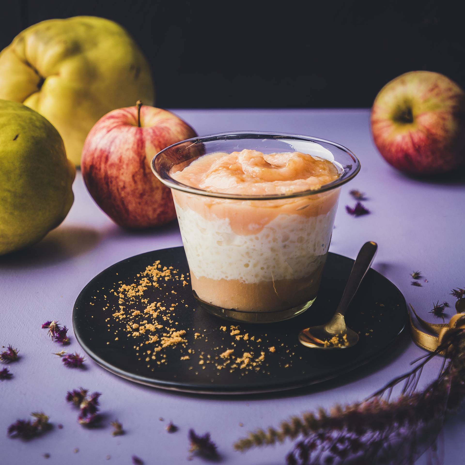 Pudding ryżowy z pigwą i jabłkiem - przepisy Cook4Me | Tefal