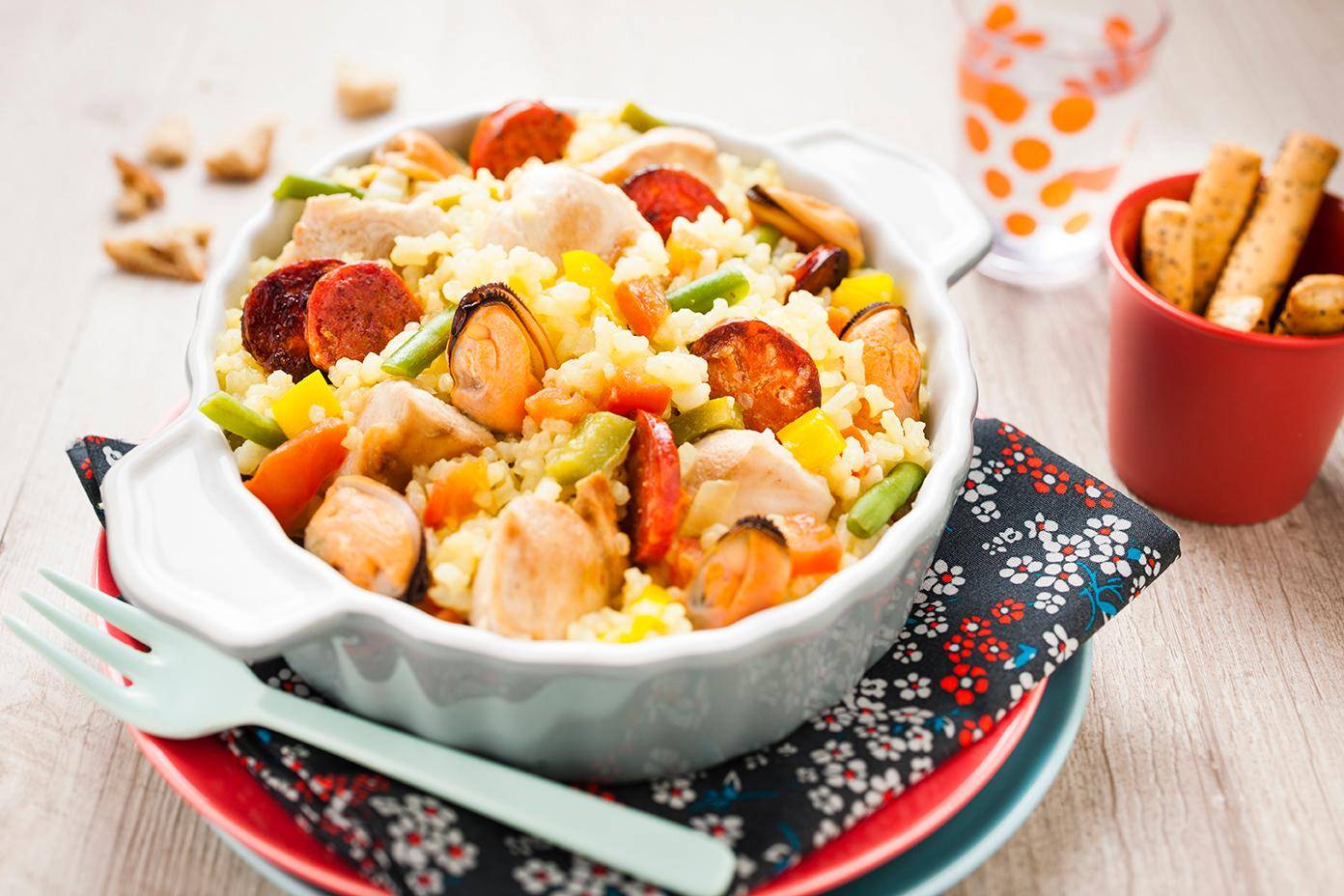 Ryż po hiszpańsku jednogarnkowy - przepisy Cook4Me | Tefal