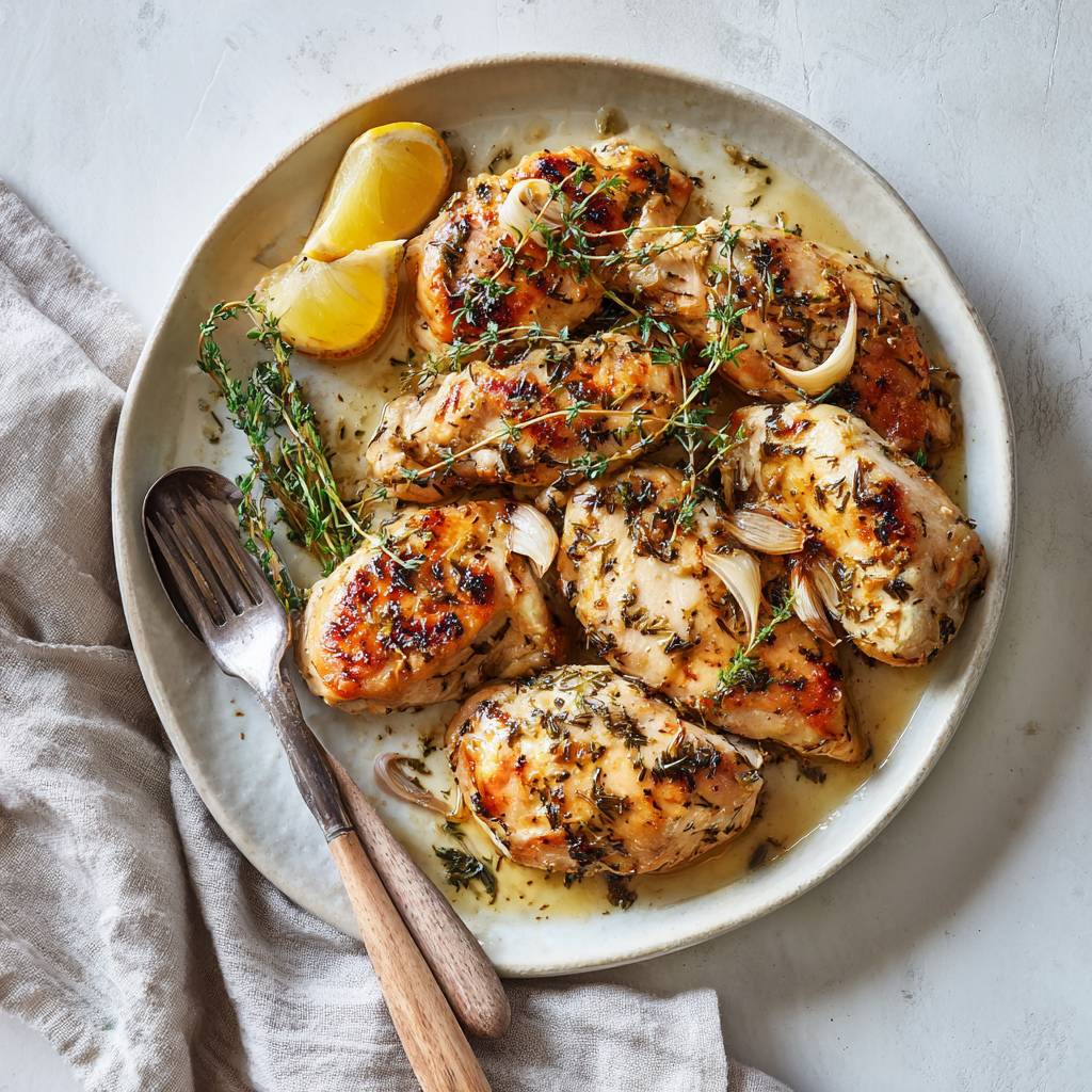 Marynata cytrynowo-czosnkowo-tymiankowa do kurczaka - przepisy Easy Fry Compact | Tefal