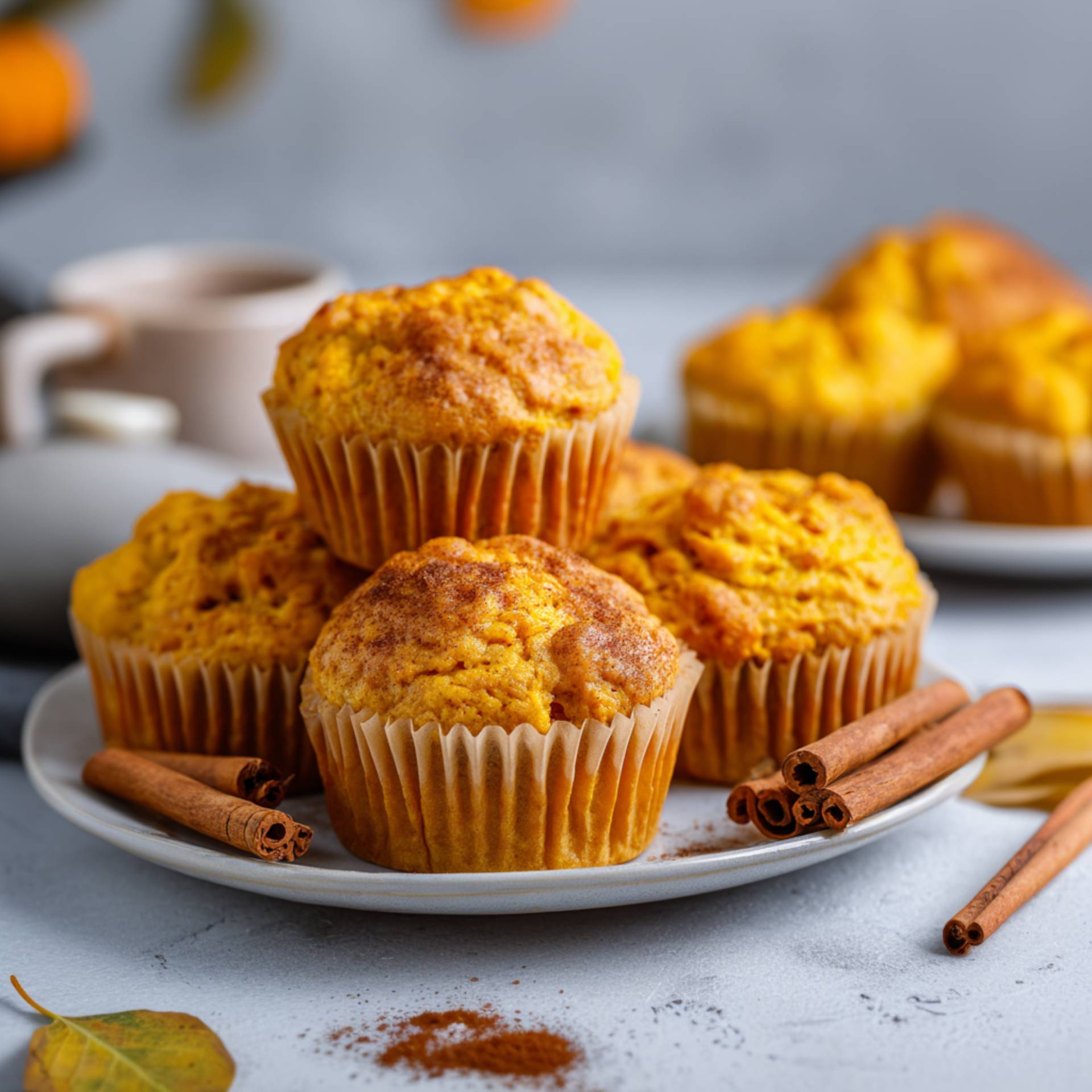 Muffinki z dynią i cynamonem - przepisy EASY FRY & GRILL 2 in 1 MECHANICAL | Tefal