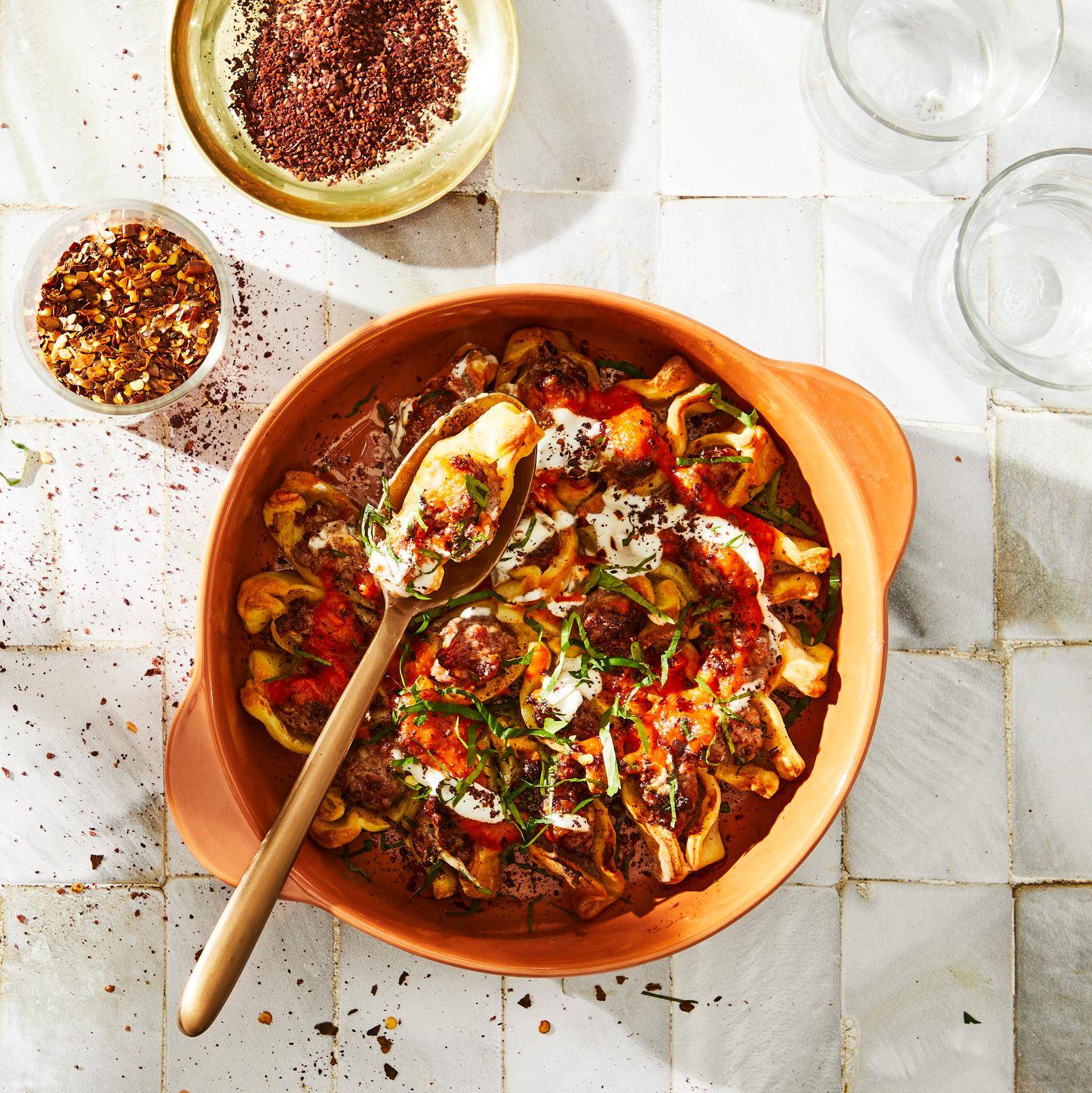 Manti (tureckie pierożki) - przepisy EASY FRY GRILL & STEAM 3 in 1 | Tefal