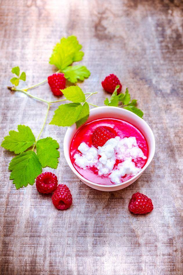 Chłodnik malinowy i granita z mleka migdałowego - przepisy Perfectmix + | Tefal