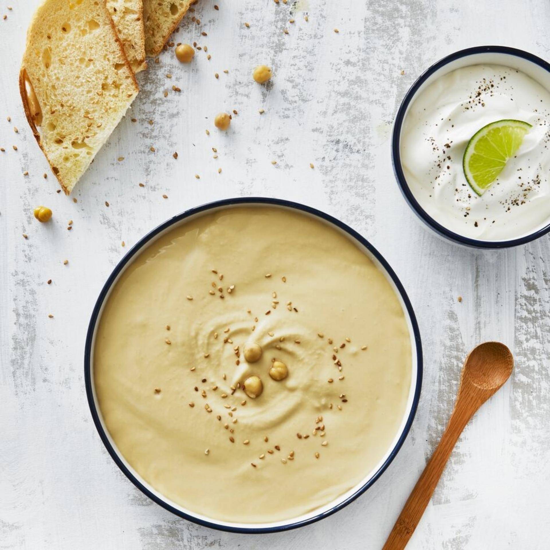 Krem z ciecierzycy z jogurtem - przepisy Blendforce Cook | Tefal