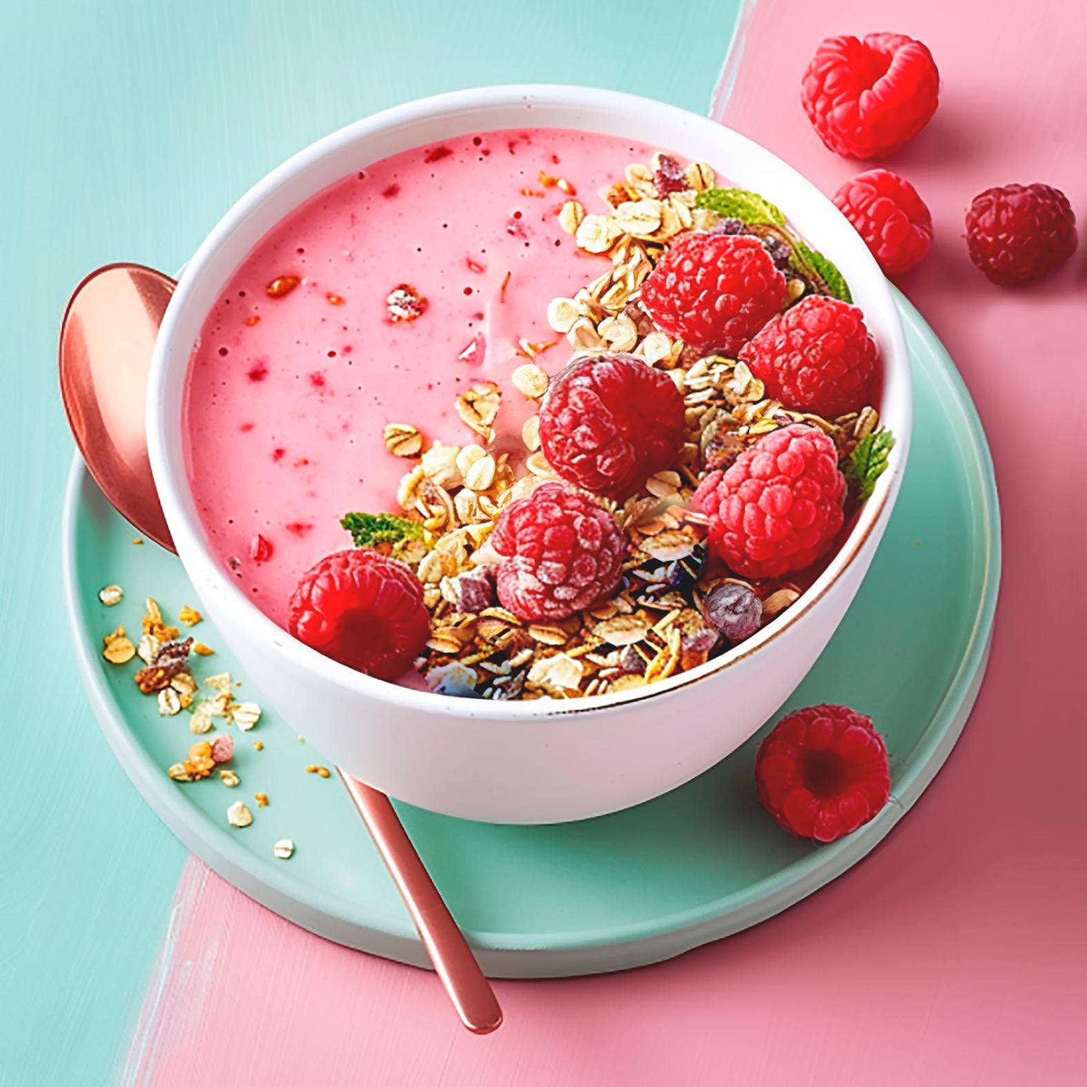 Miska smoothie z czerwonych owoców, jogurtu i granoli - przepisy Blend up | Tefal
