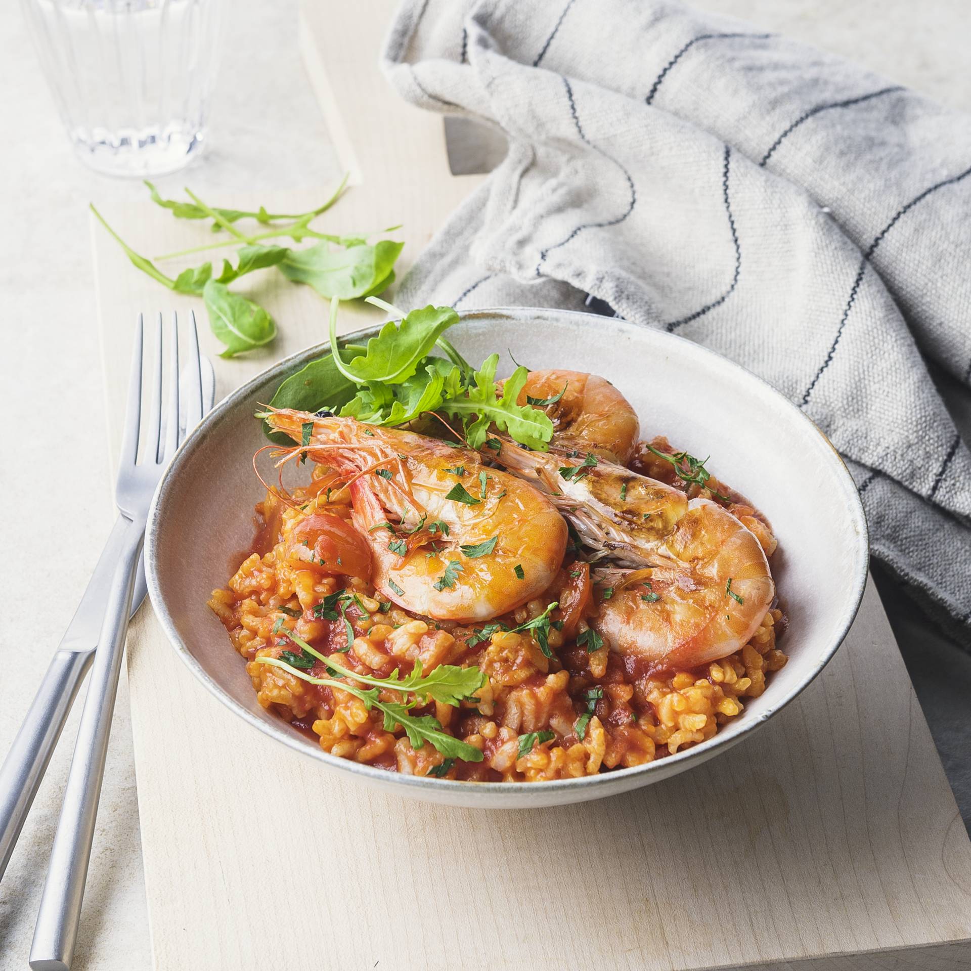 Pomidorowe risotto z krewetkami - przepisy Cook4Me | Tefal