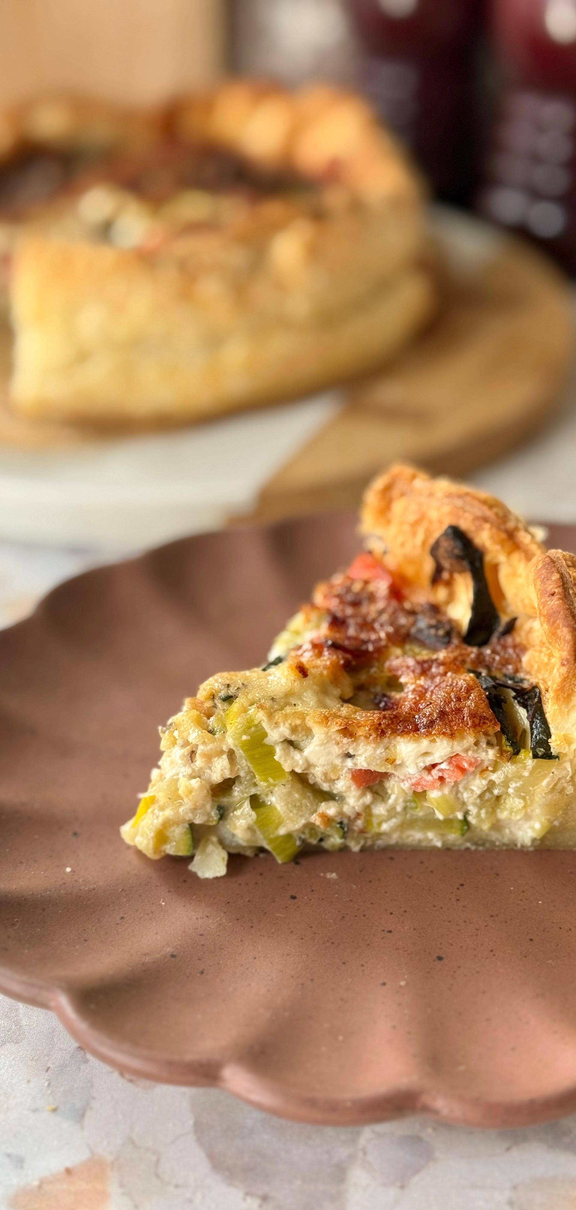 Tarta z gruszką i grillowanym łososiem - przepisy OptiGrill 2in1 | Tefal