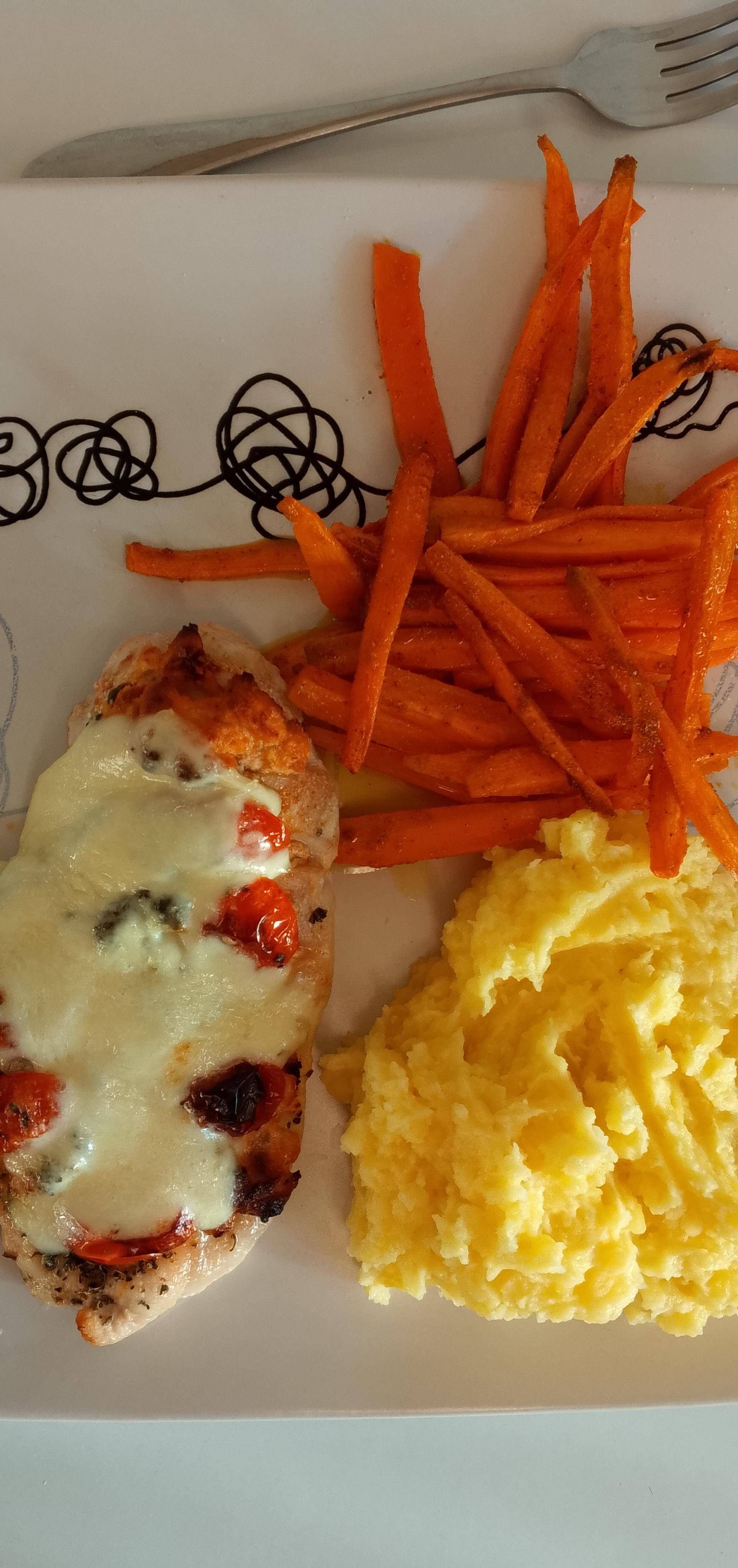 Pierś z kurczaka faszerowana mozzarellą - przepisy DUAL EASY FRY XXL | Tefal