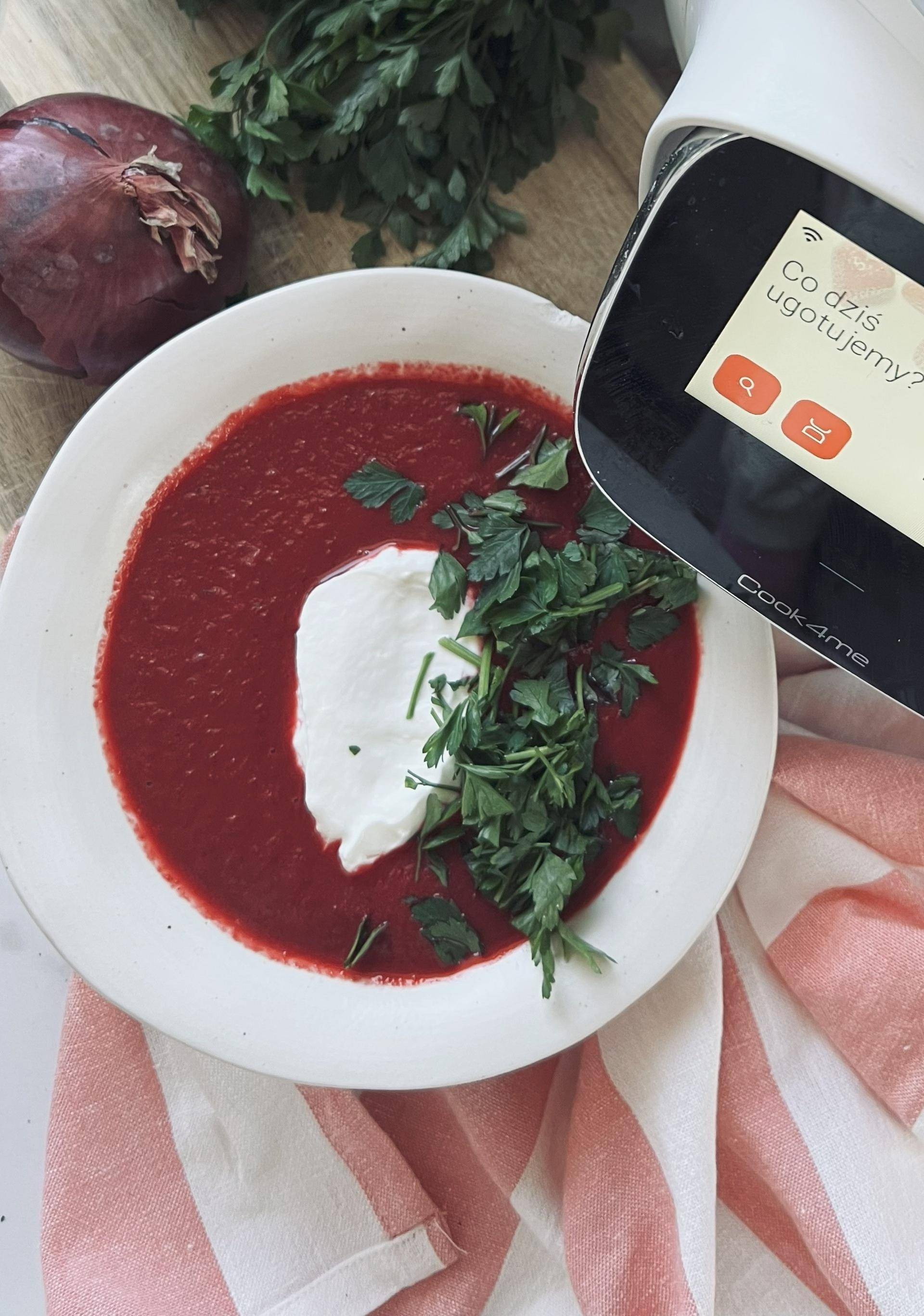 Krem z pieczonych buraków - przepisy Cook4Me | Tefal