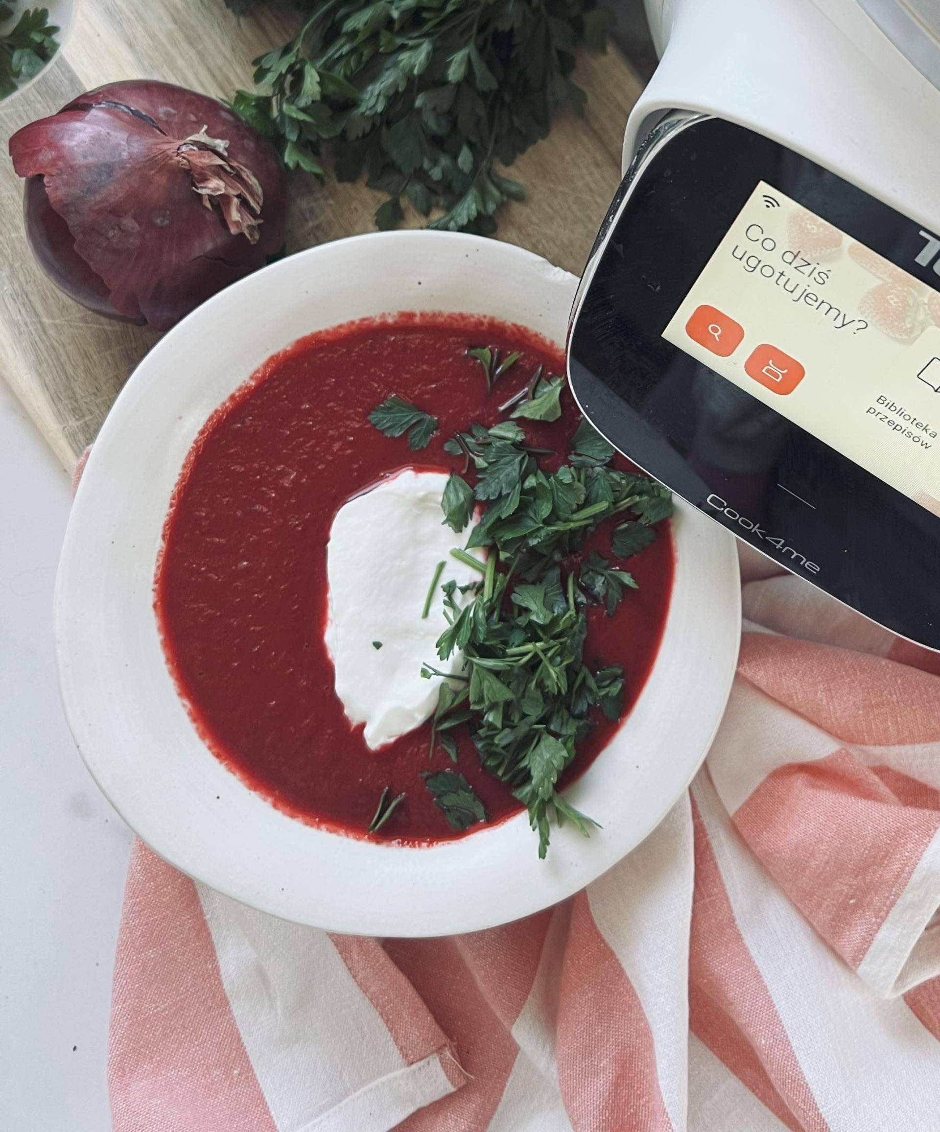 Krem z pieczonych buraków - przepisy Cook4Me | Tefal