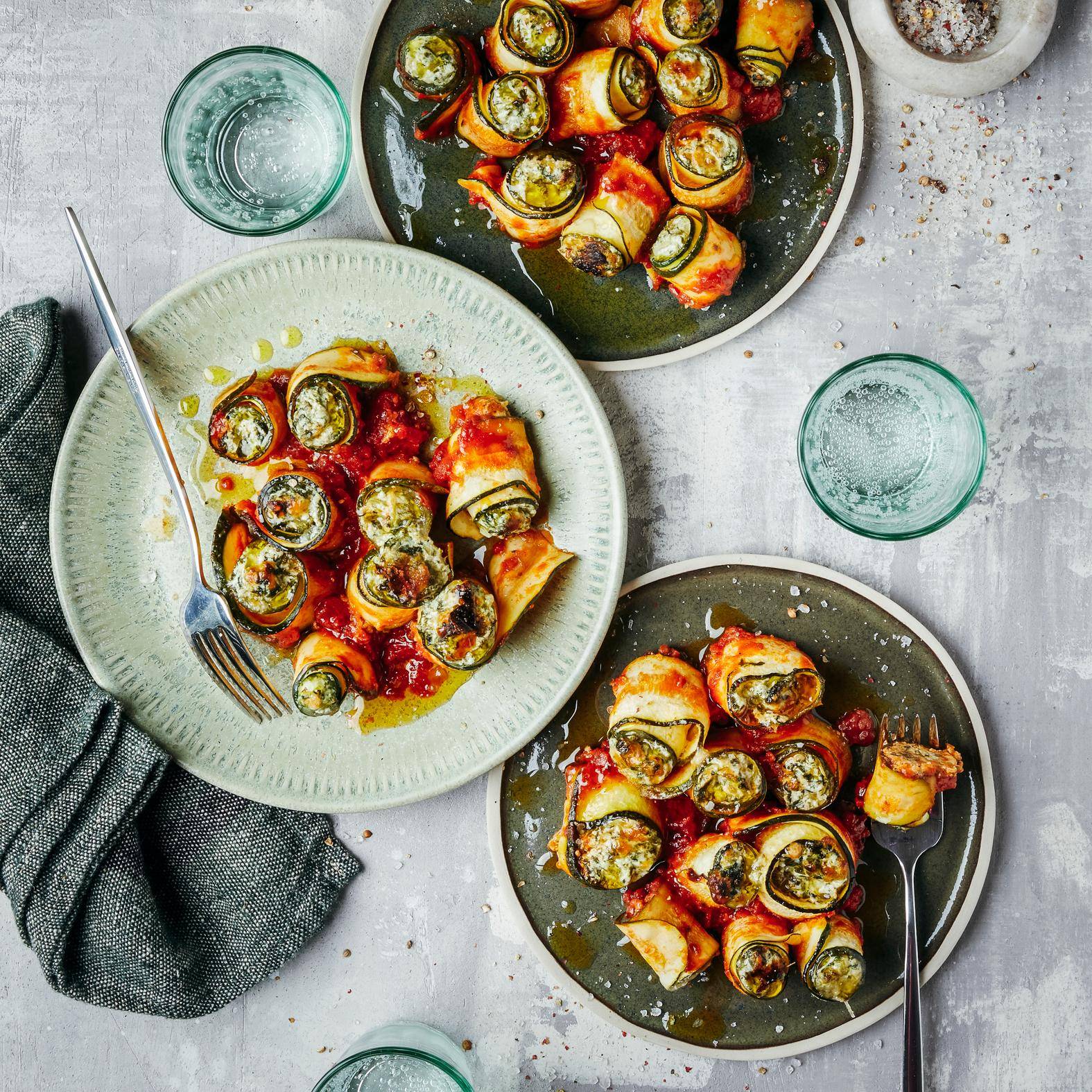 Lazaniowe rulony z cukinią - przepisy OptiGrill + | Tefal