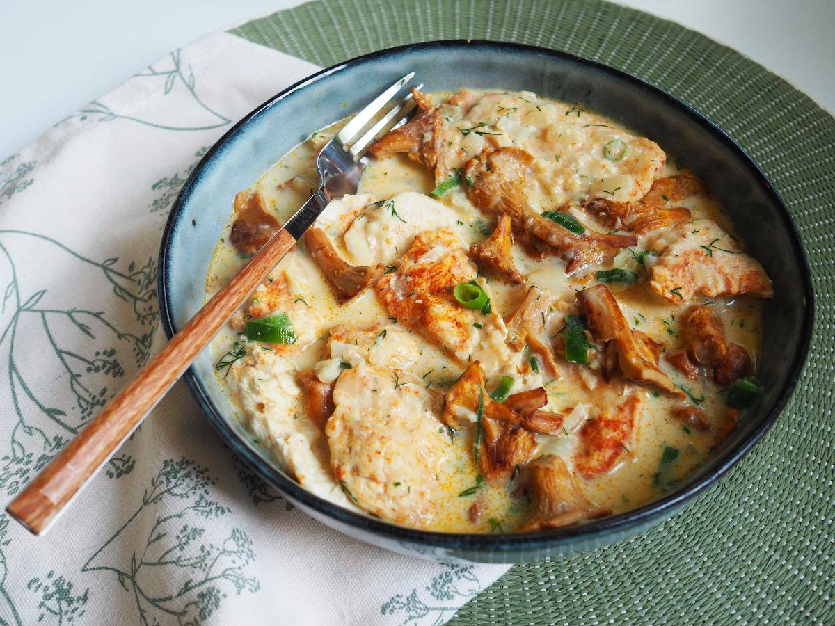 Kurczak z kurkami wg Kiszki - przepisy Cook4Me | Tefal