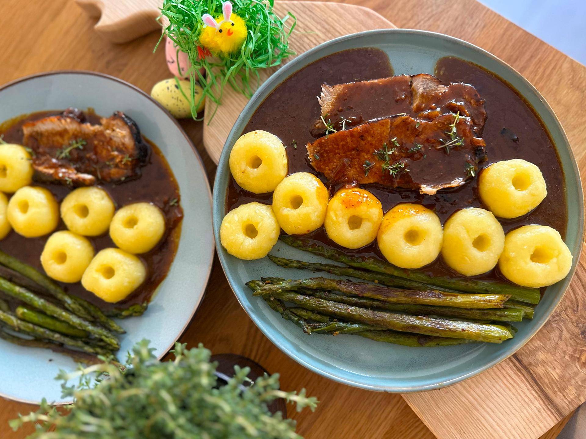 Pieczony schab w sosie musztardowo-miodowym - przepisy Cook4Me | Tefal