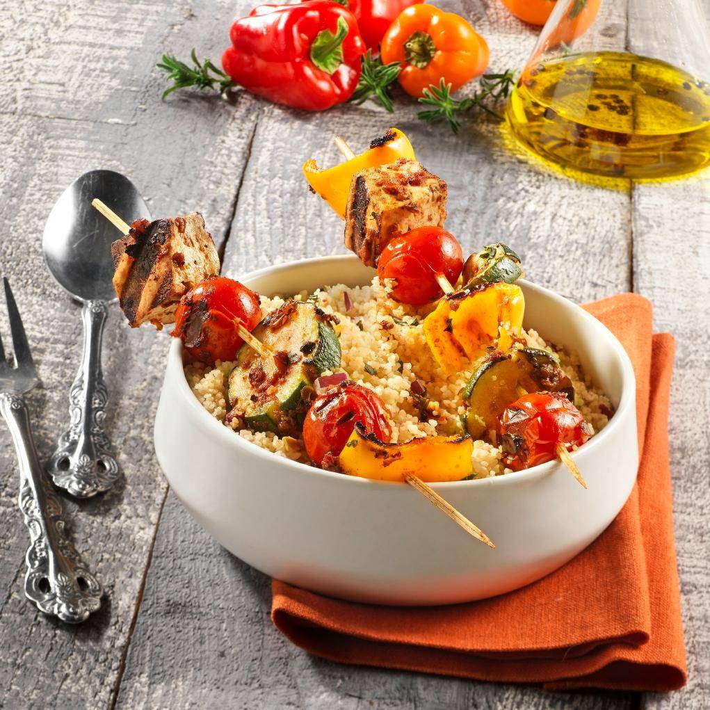 Szaszłyki z pomidorami i tofu w occie balsamicznym - przepisy OptiGrill | Tefal