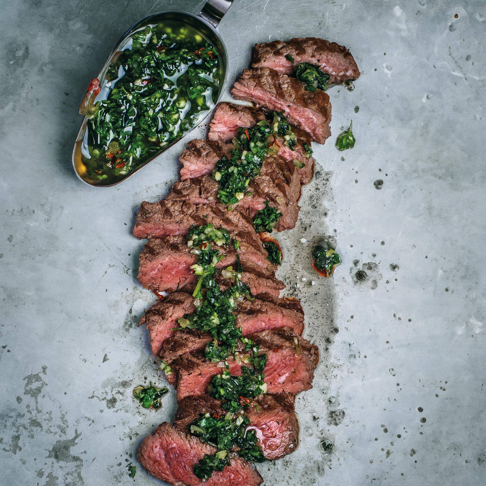Stek z sosem chimichurri - przepisy Easy Fry Max | Tefal