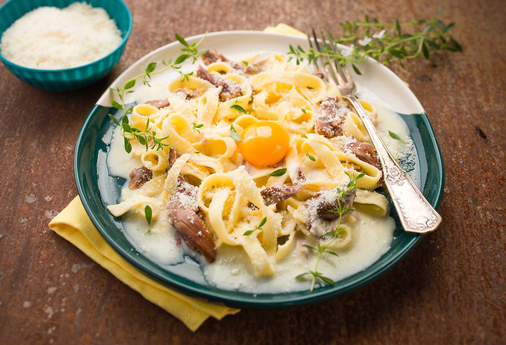 Carbonara z kaczki - przepisy Cook4Me | Tefal
