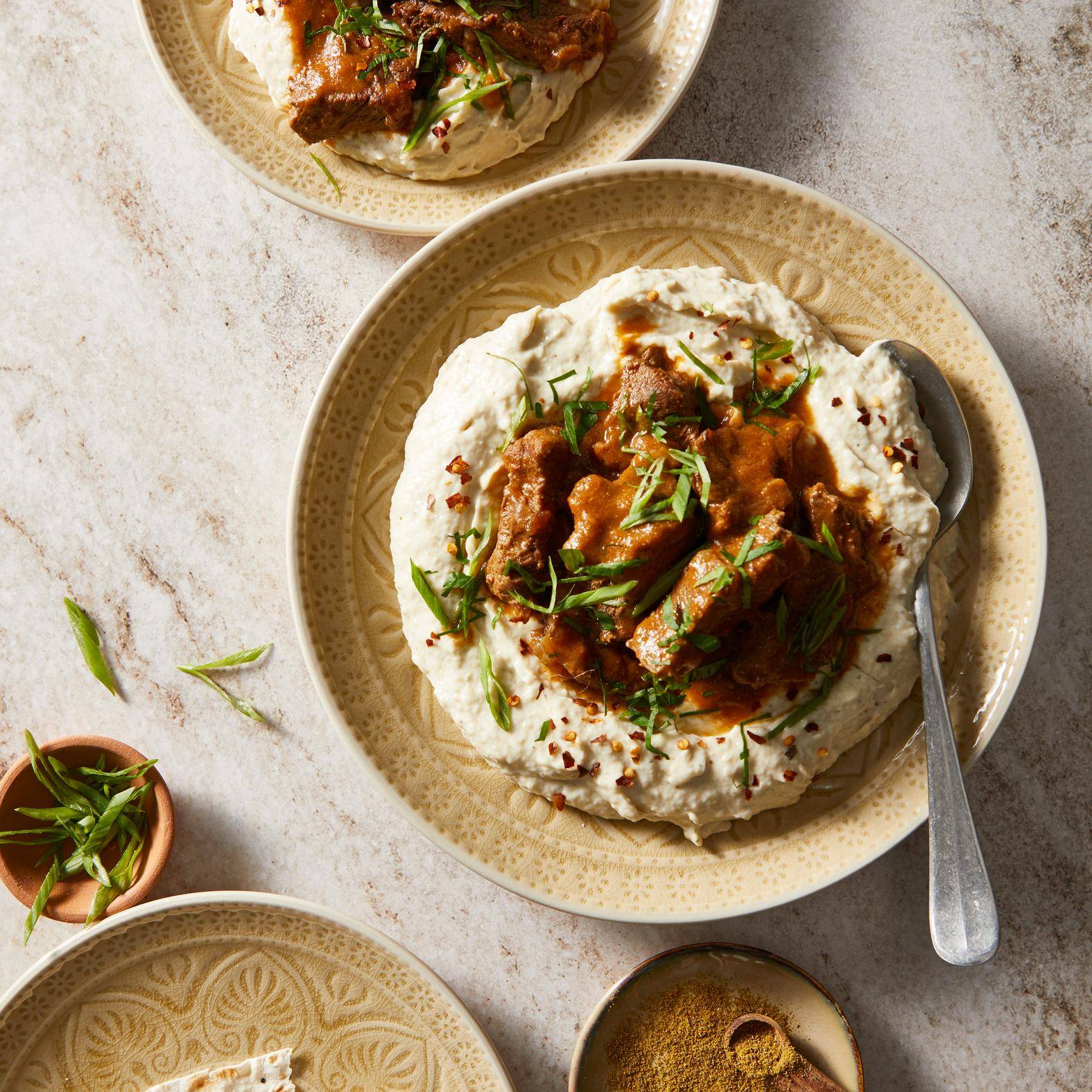 Purée z bakłażana z wołowiną - przepisy Patelnie i Garnki | Tefal