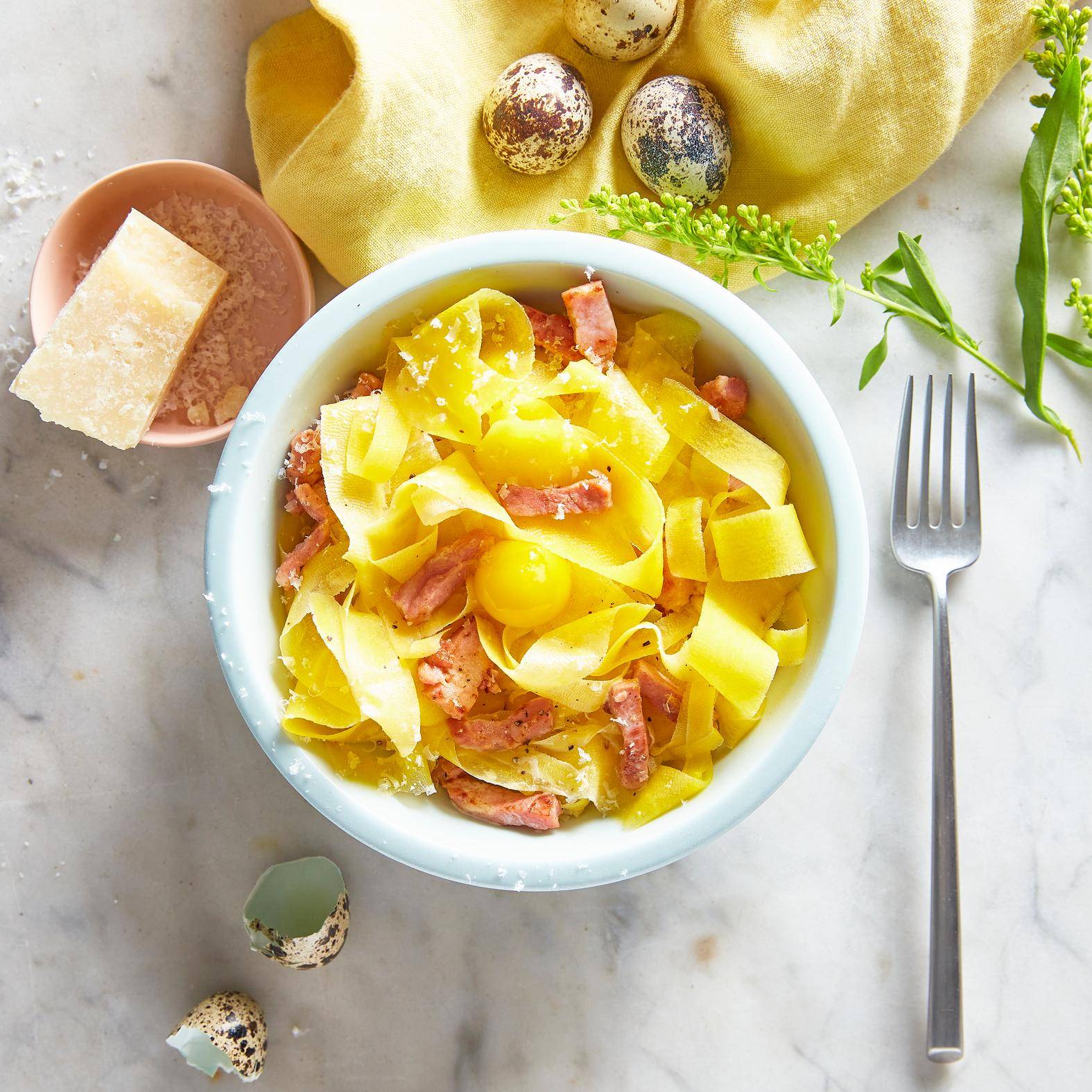 Carbonara z żółtej marchwi - przepisy Patelnie i Garnki | Tefal