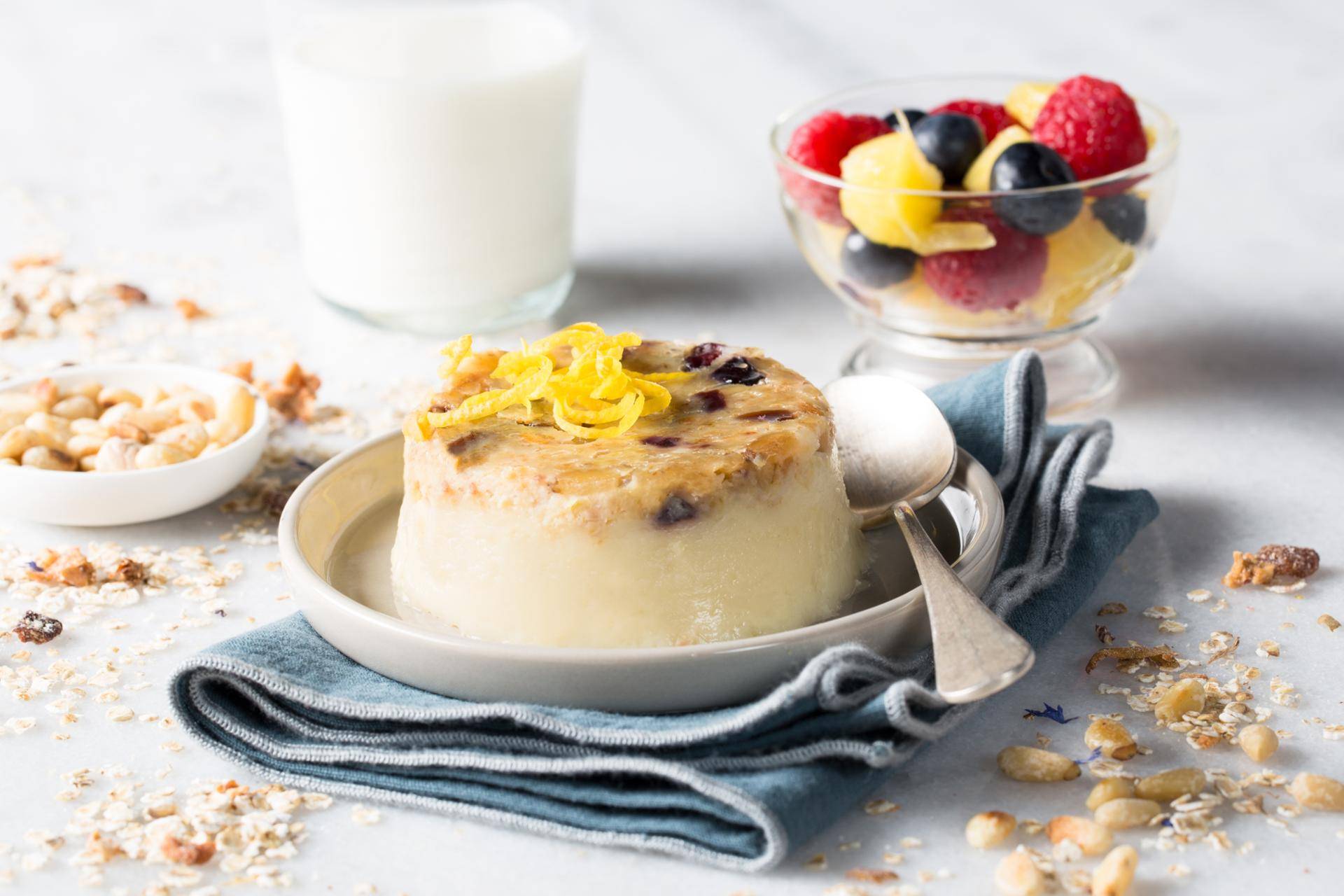 Flan cytrynowy z orzechami piniowymi - przepisy Cook4Me | Tefal