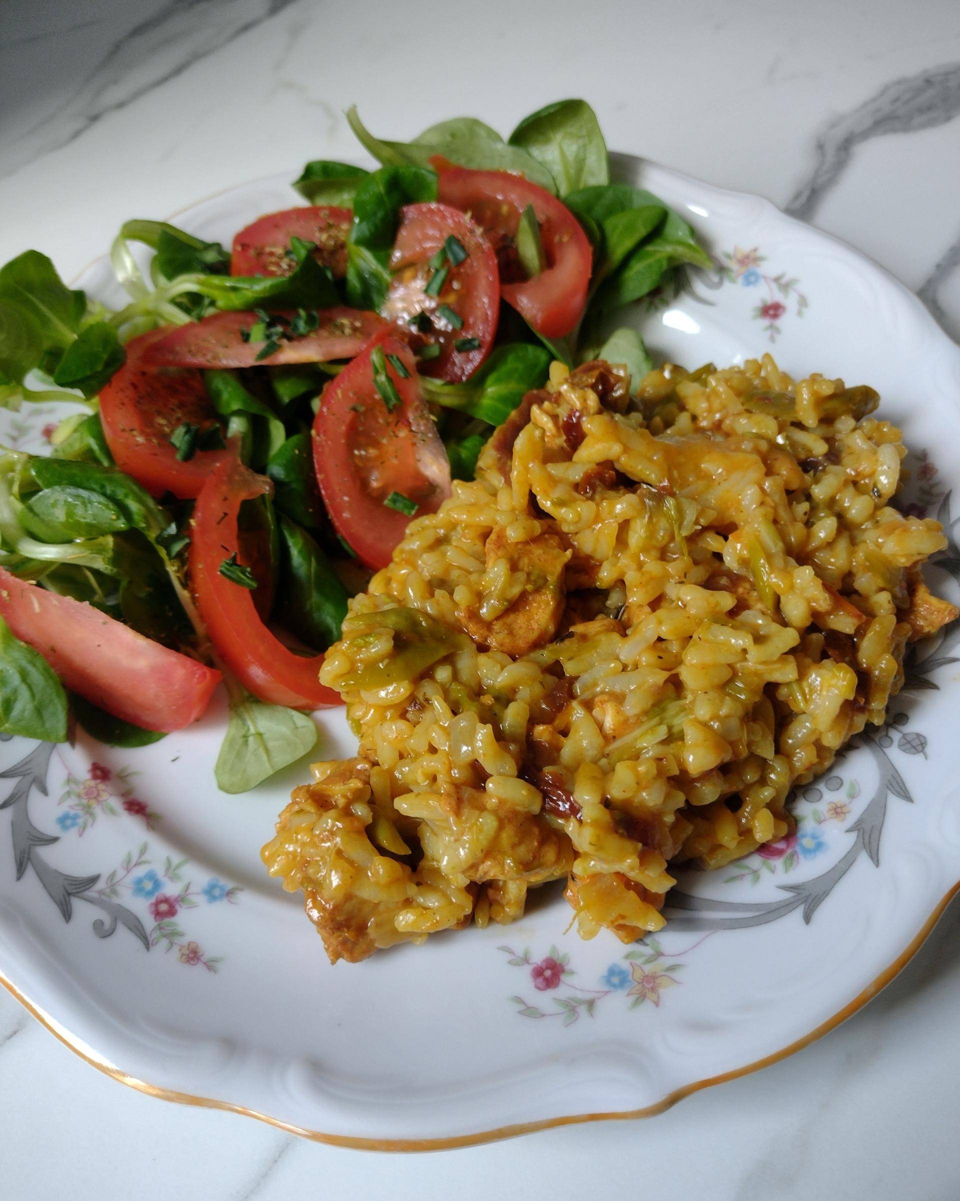 Risotto z kurczakiem, szparagami i suszonymi pomidorami - przepisy Cookeo V3 | Tefal