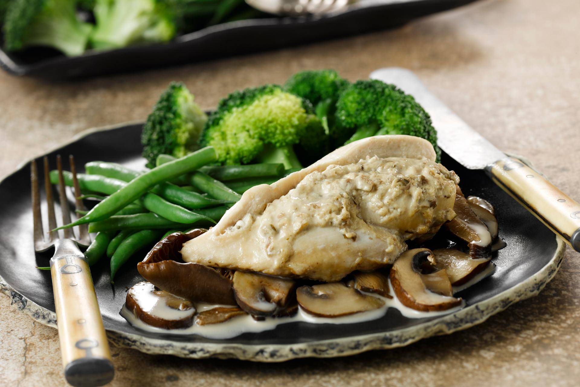 Kurczak faszerowany grzybami - przepisy Cook4Me | Tefal