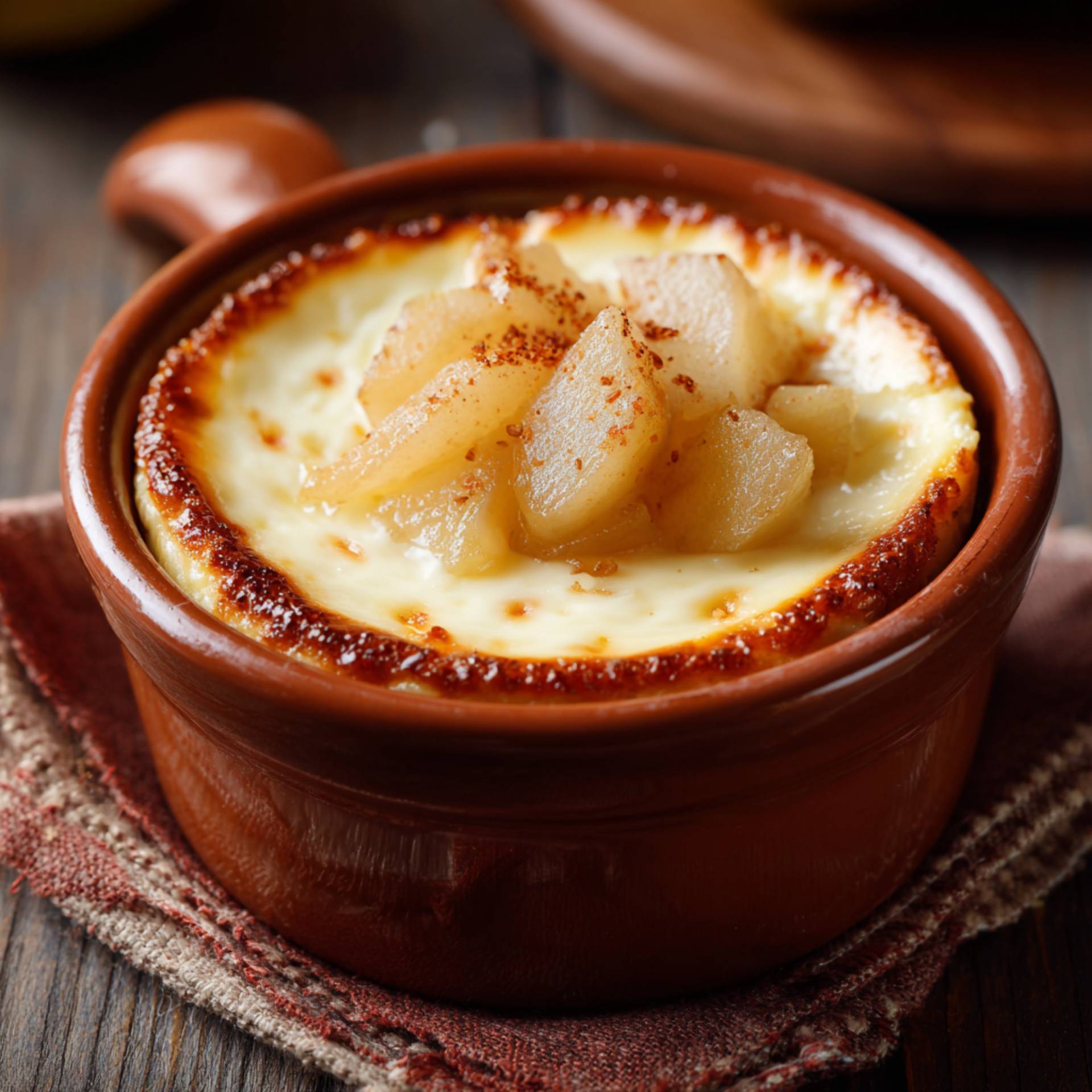 Sernik proteinowy z gruszką - przepisy EASY FRY & GRILL 2 in 1 MECHANICAL | Tefal