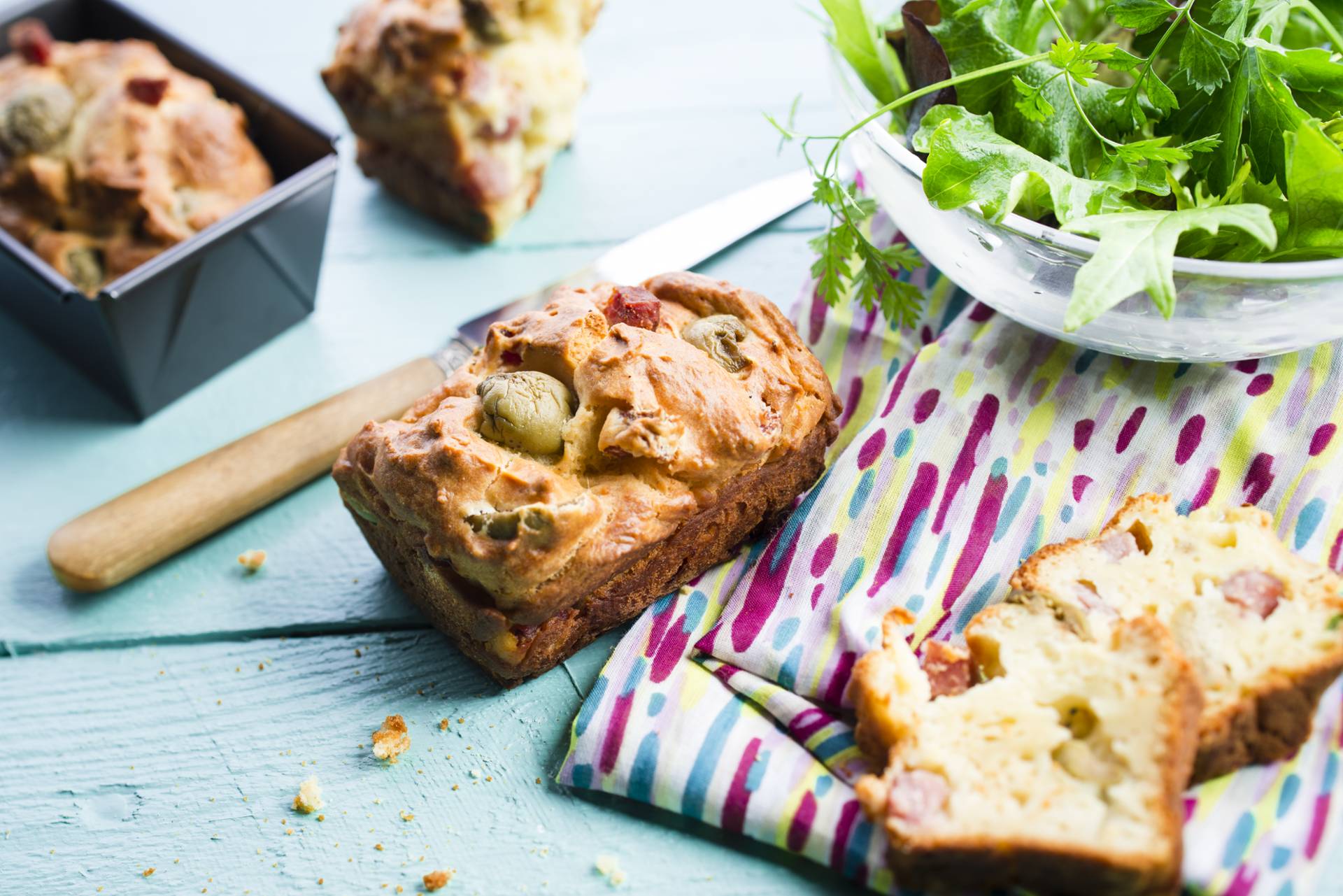 Ciasto z oliwkami, szynką i ricottą - przepisy Cook4Me | Tefal