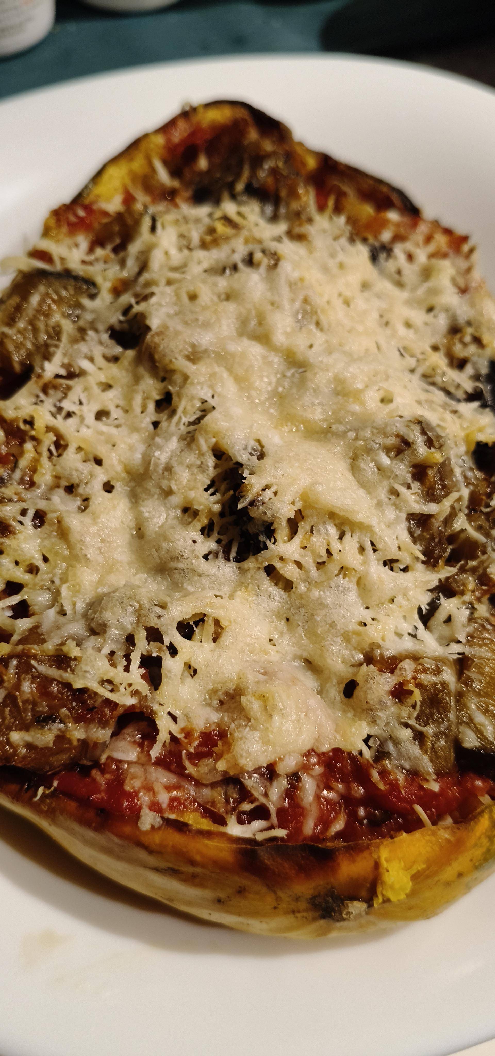 Połówka dyni makaronowej zapiekana z bakłażanem - przepisy Easy Fry Max | Tefal