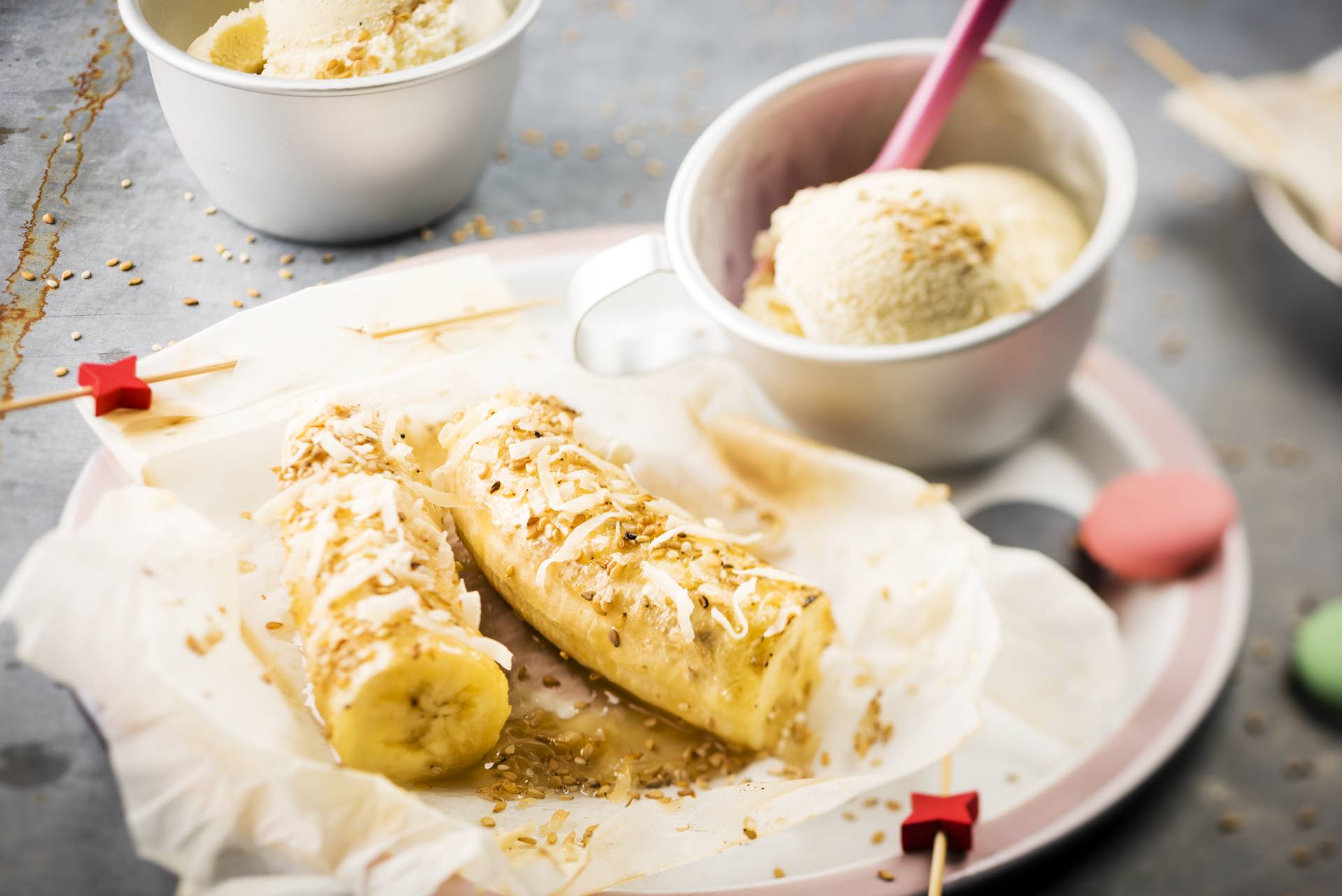 Banany z sezamem - przepisy Cook4Me | Tefal