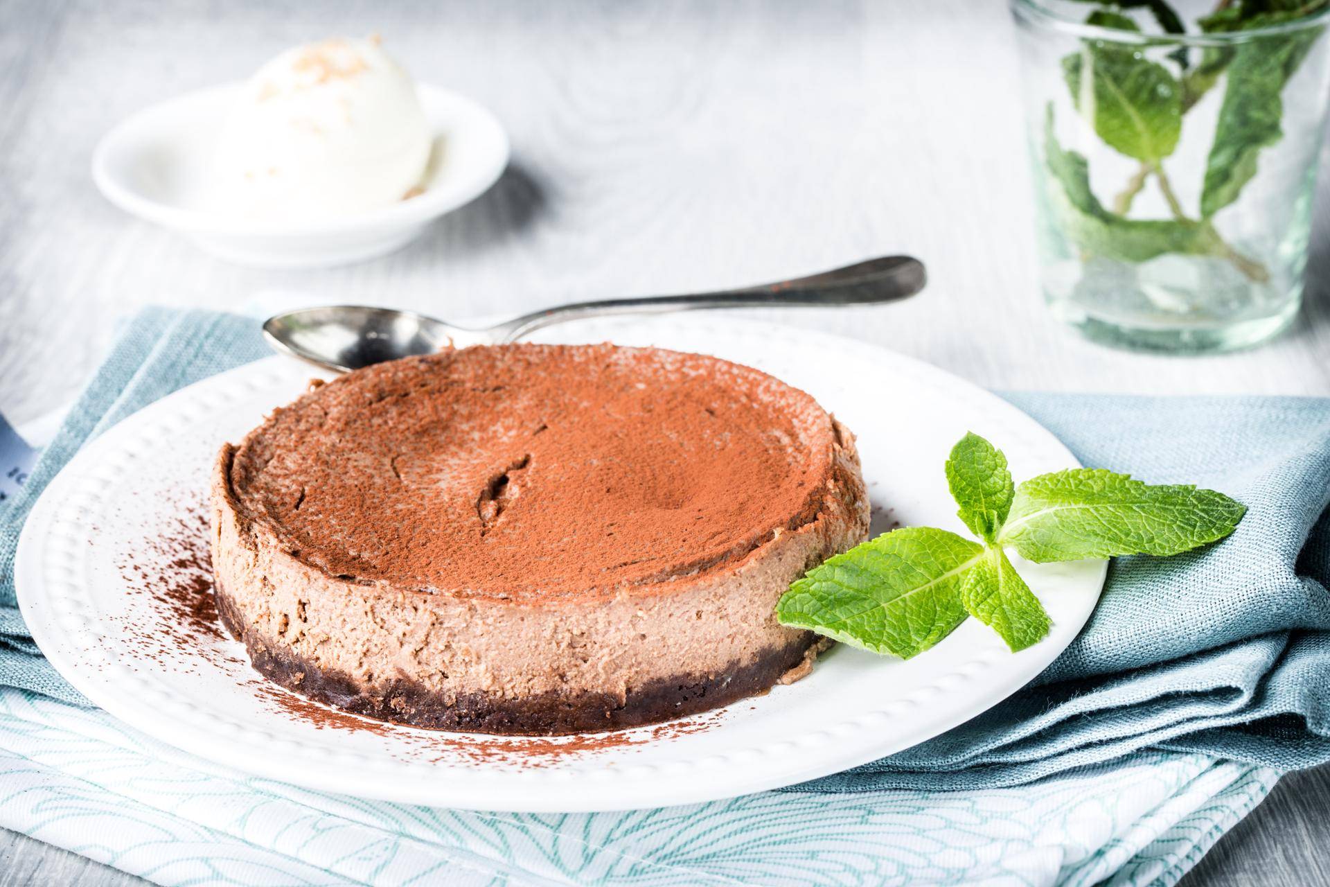 Miętowy sernik czekoladowy - przepisy Cook4Me | Tefal