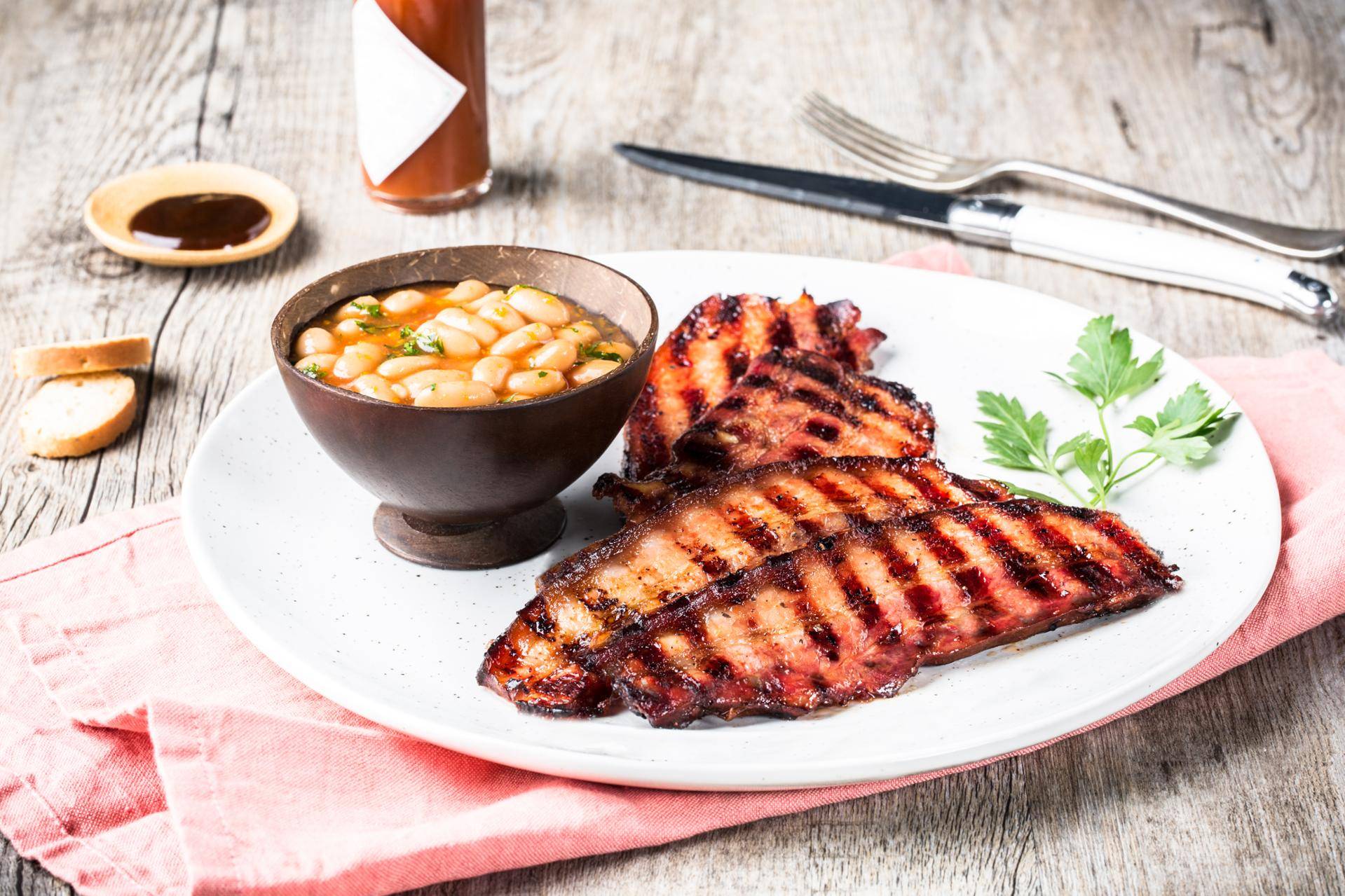 Boczek w sosie barbecue - przepisy Optigrill Elite | Tefal