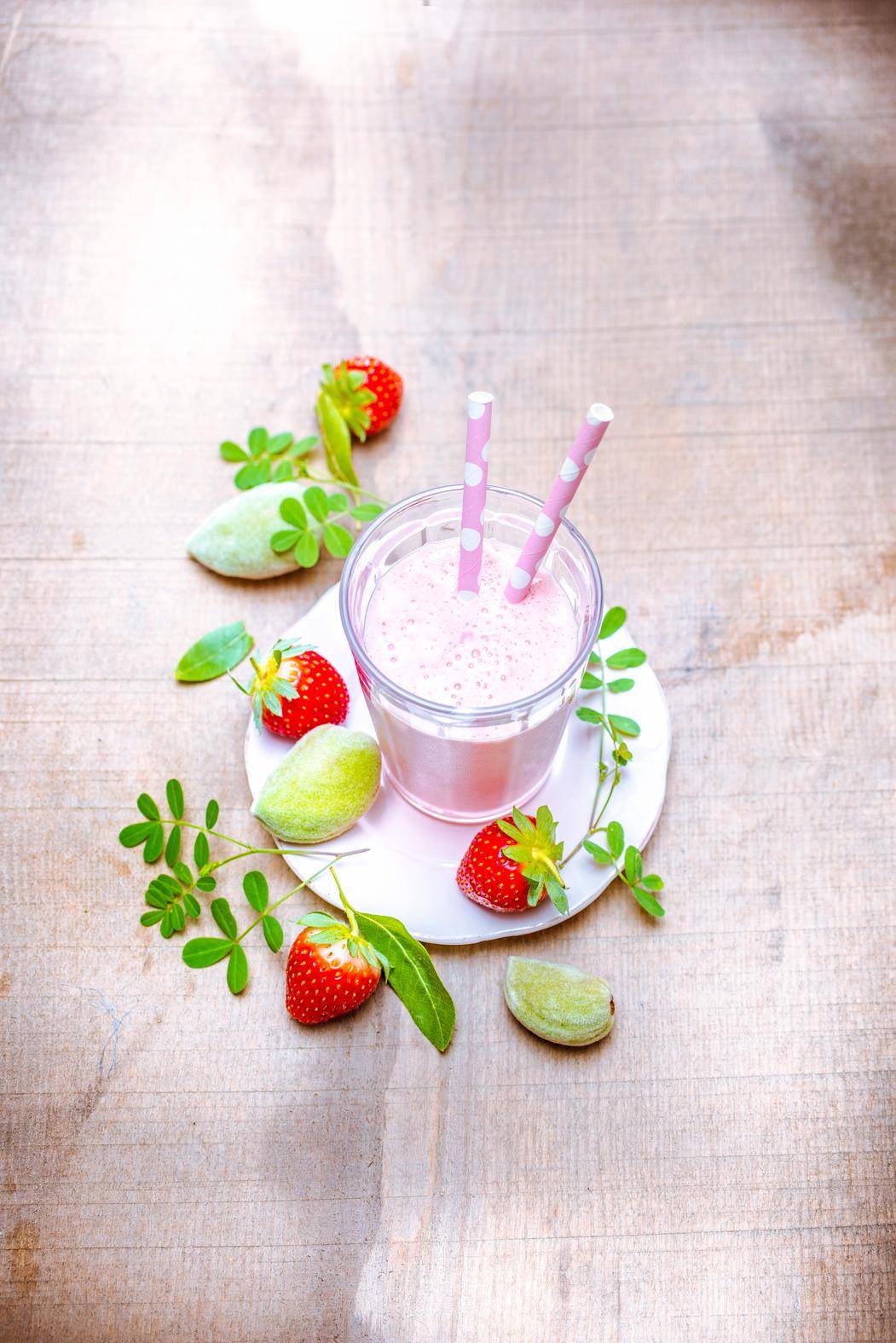 Łagodny milkshake z truskawek - przepisy Blend up | Tefal