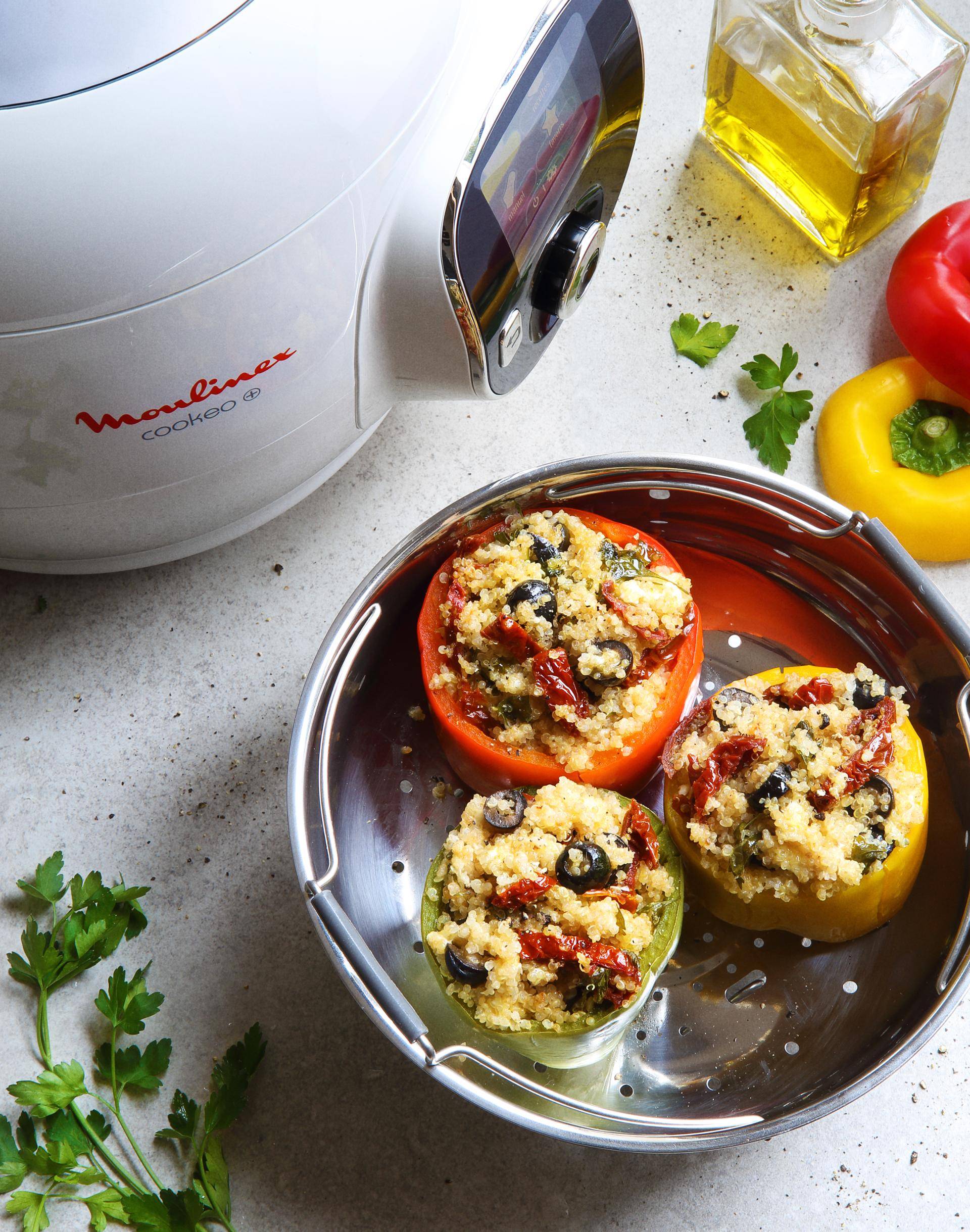 Papryka nadziewana komosą ryżową - przepisy Cook4Me | Tefal