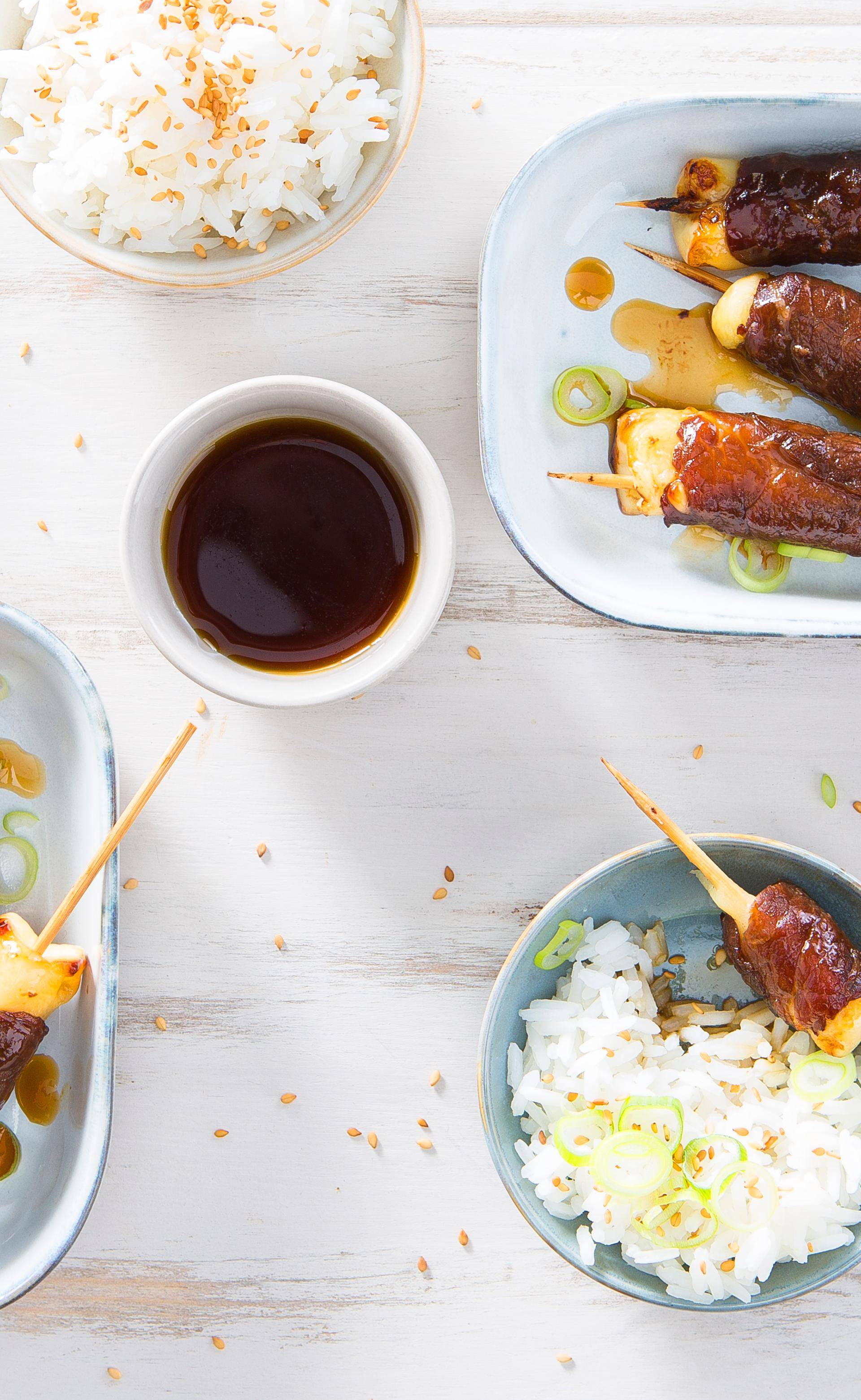 Szaszłyki wołowe w sosie teriyaki - przepisy Easy Fry XL Surface | Tefal