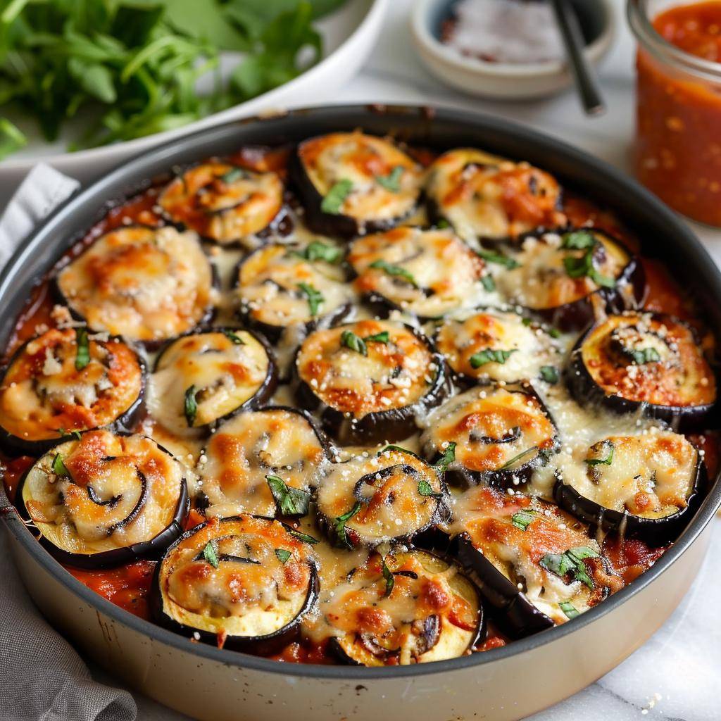Roladki z bakłażana z parmezanem - przepisy Easy Fry Max | Tefal