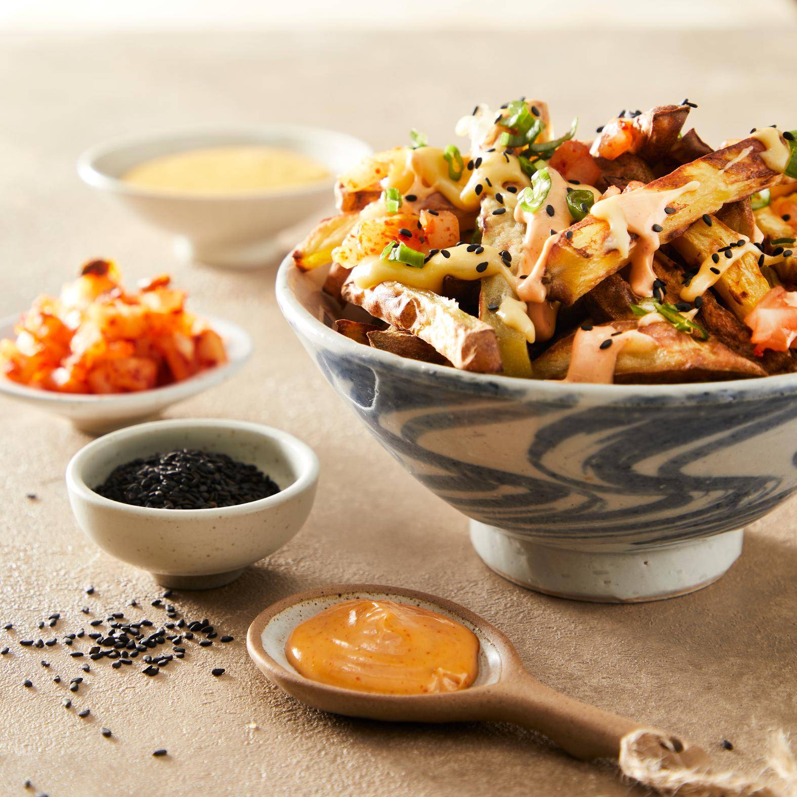 Koreańskie frytki z kimchi - przepisy EASY FRY GRILL & STEAM 3 in 1 | Tefal